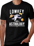 Lowkey Into Astrology T-Shirt: Space & Stars