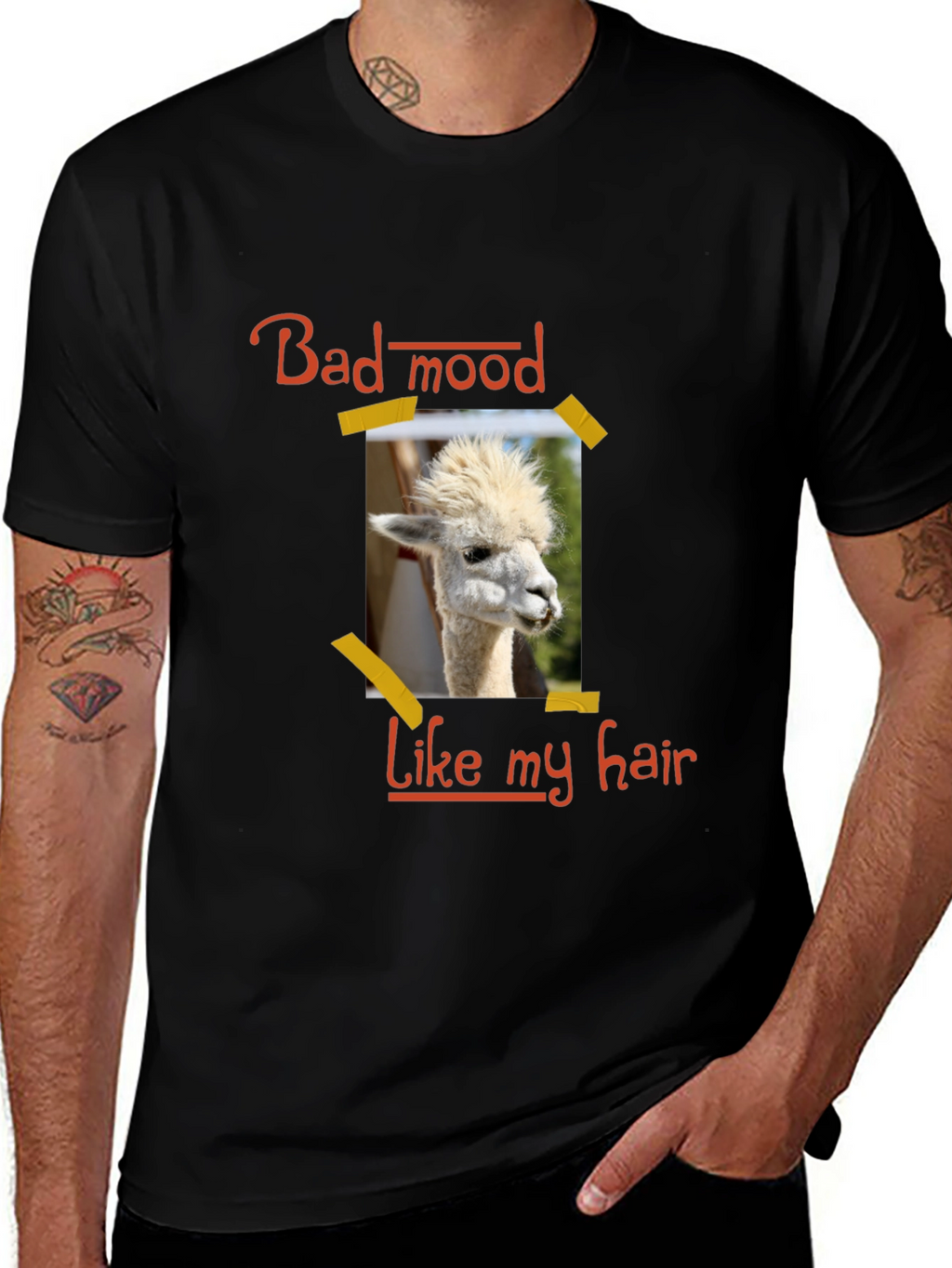 Bad Mood Llama Hair T-Shirt