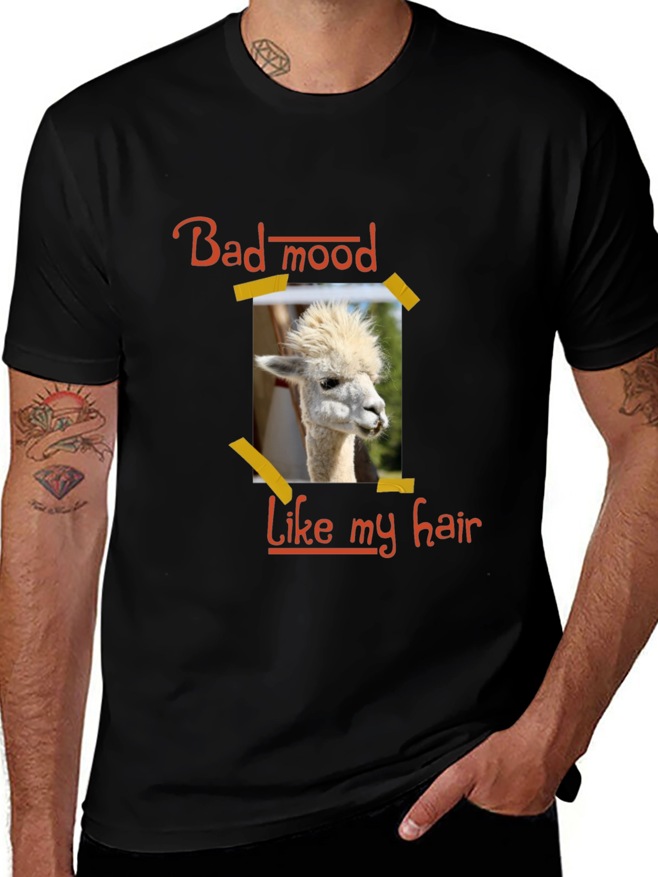 Bad Mood Llama Hair T-Shirt