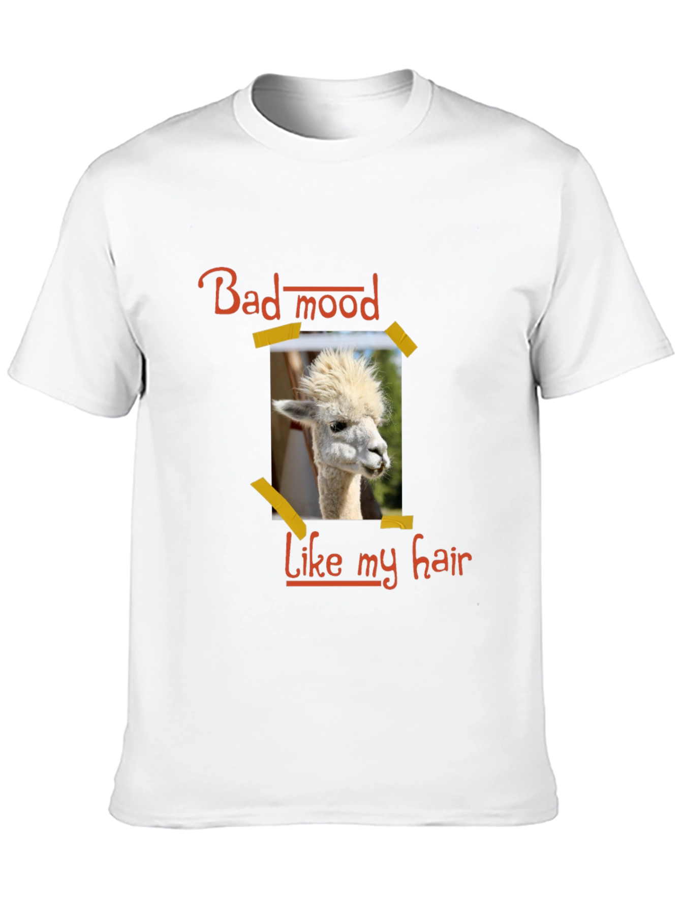 Bad Mood Llama Hair T-Shirt
