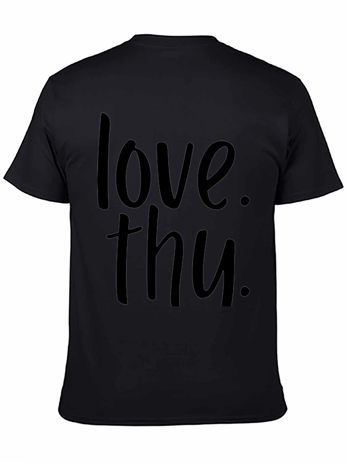 Love Thu Black Graphic Tee