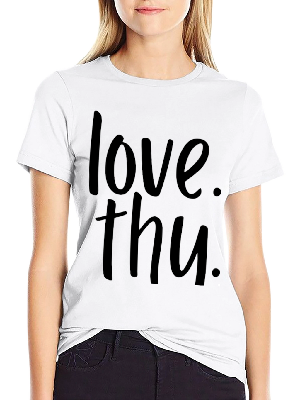 Love Thu Black Graphic Tee