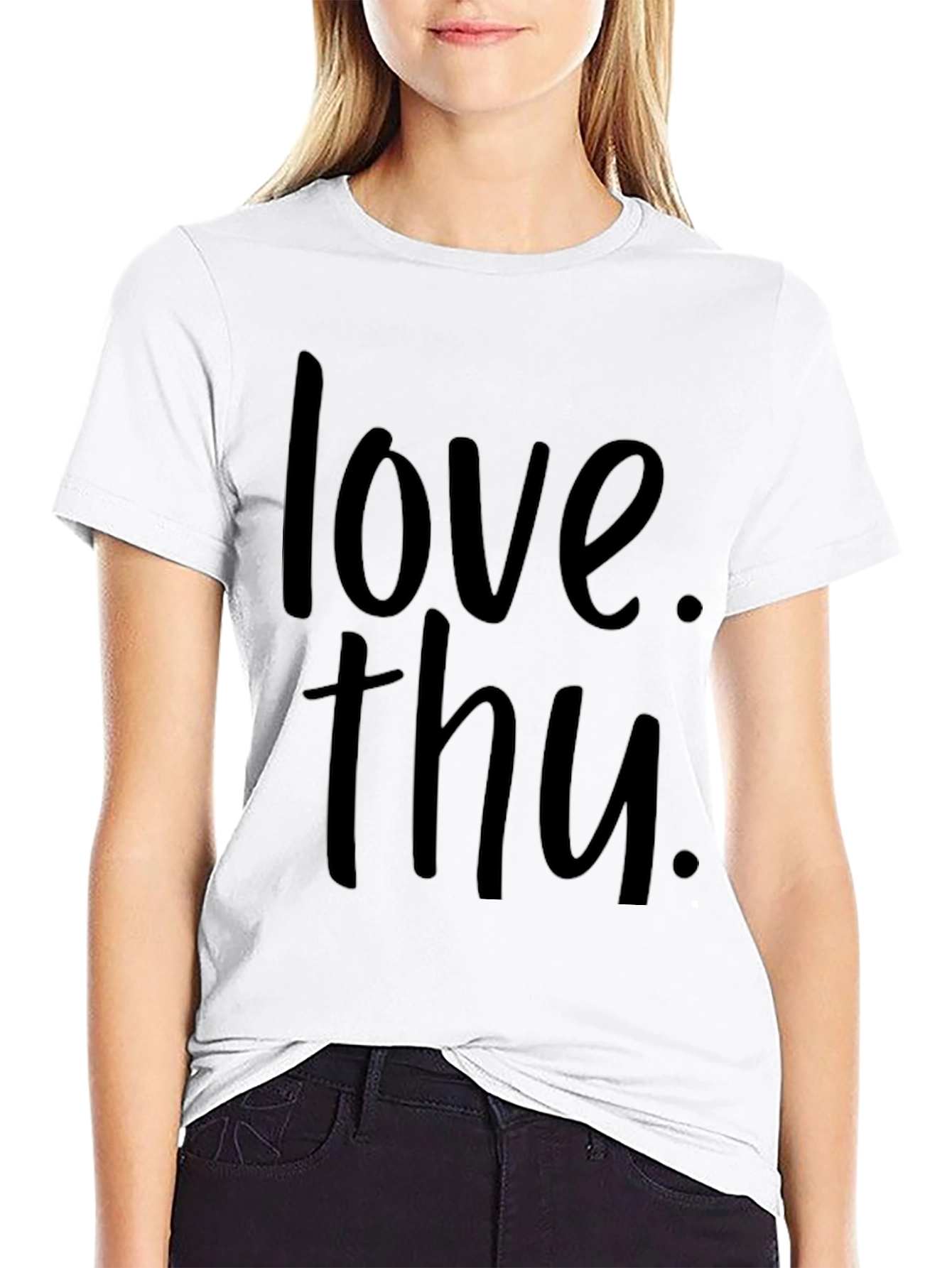 Love Thu Black Graphic Tee