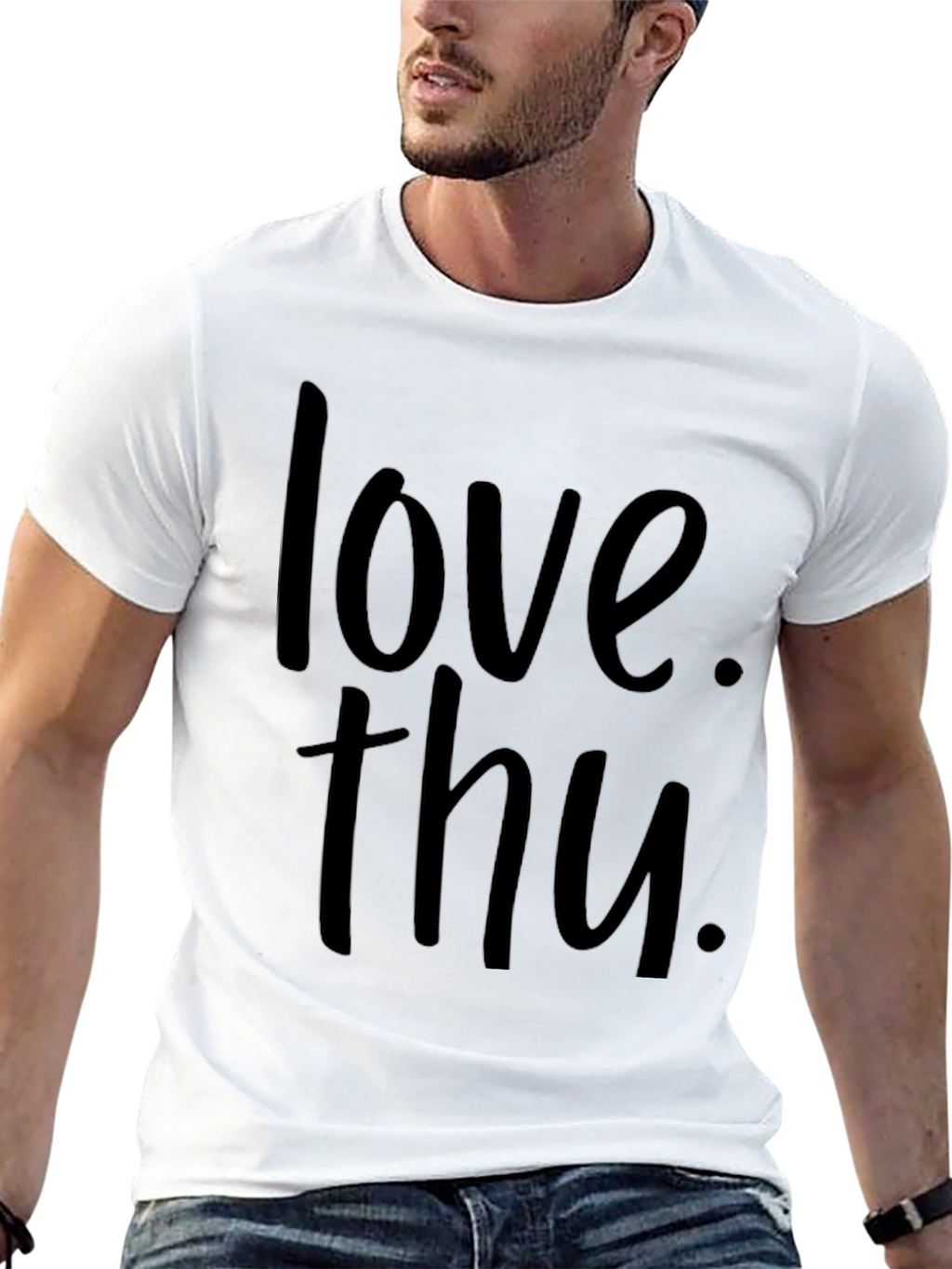 Love Thu Black Graphic Tee