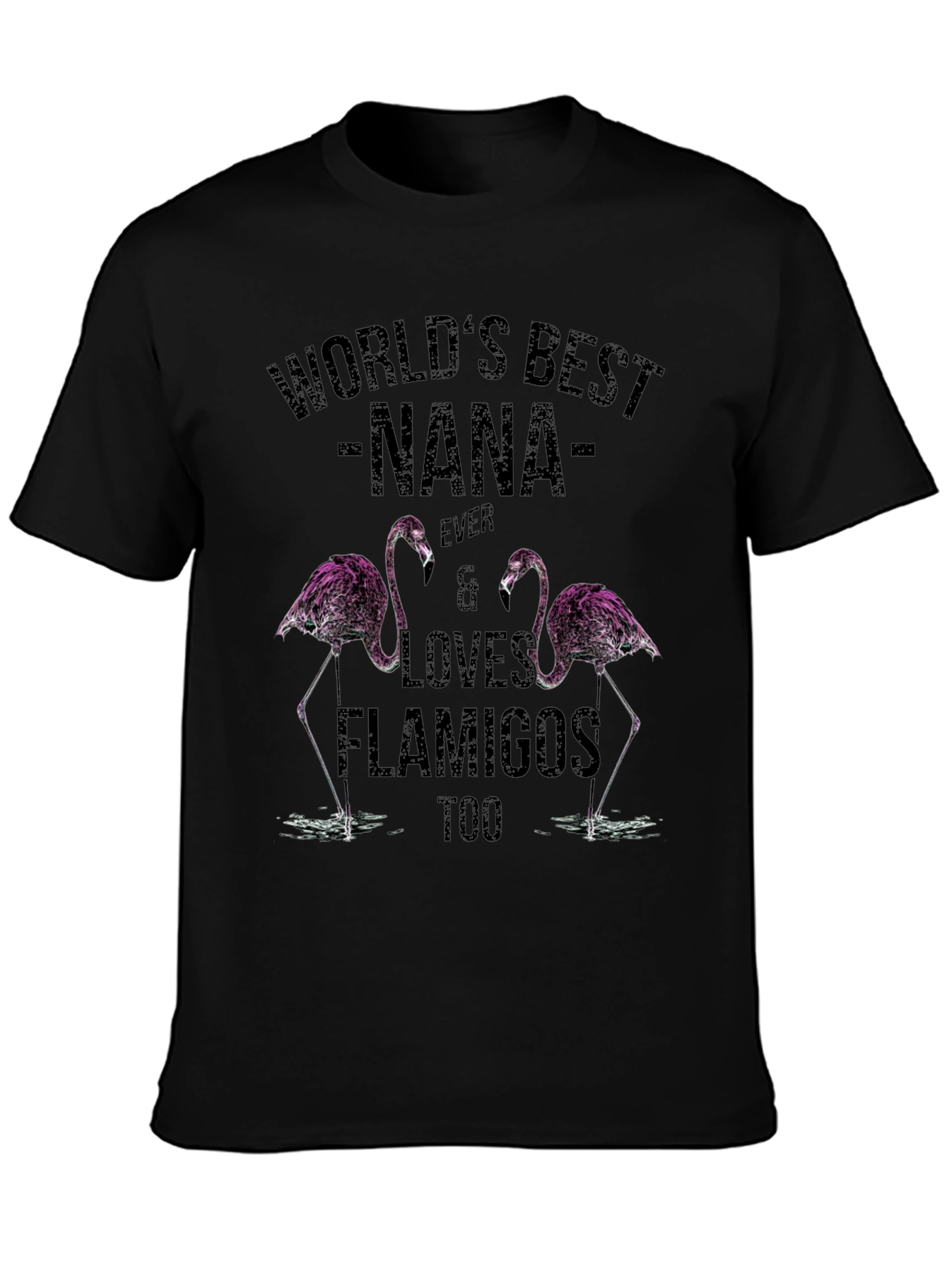 Worlds Best Nana Flamingo T-Shirt