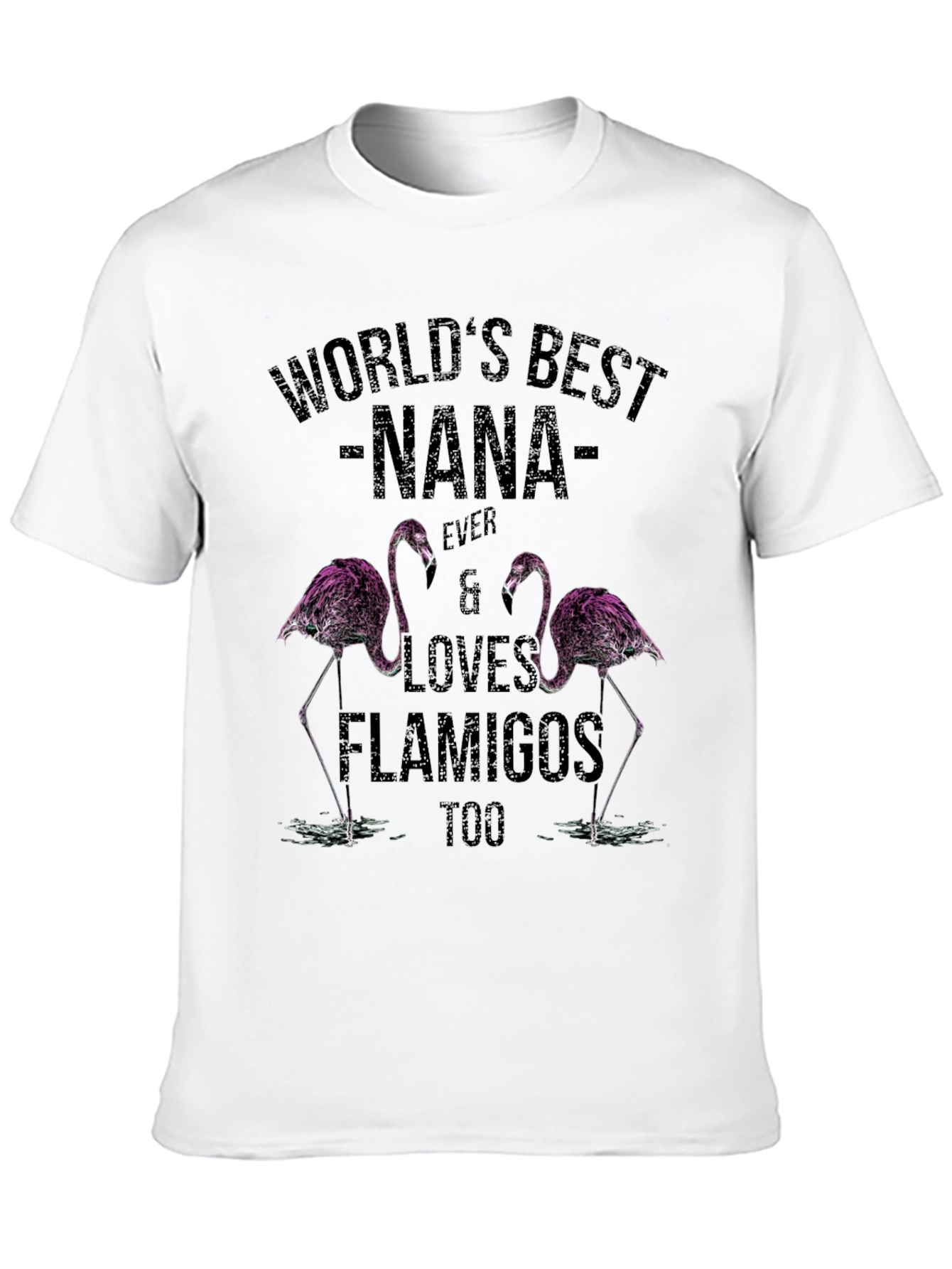 Worlds Best Nana Flamingo T-Shirt