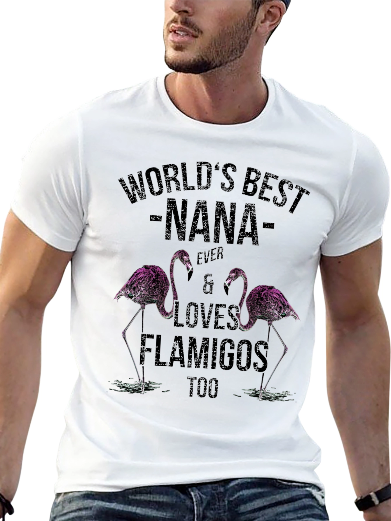 Worlds Best Nana Flamingo T-Shirt