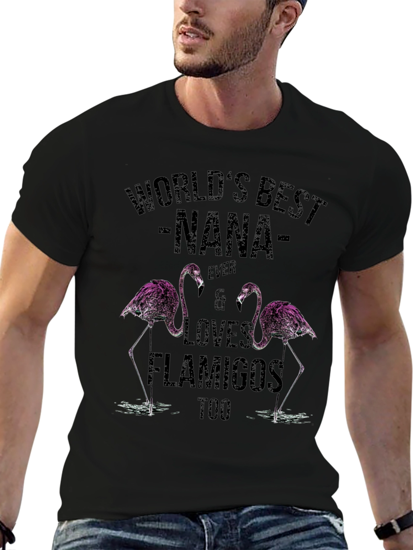 Worlds Best Nana Flamingo T-Shirt