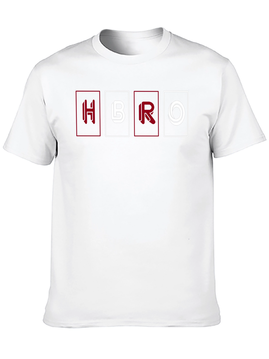 HBRO Graphic Tee - Black Cotton Blend Casual T-Shirt