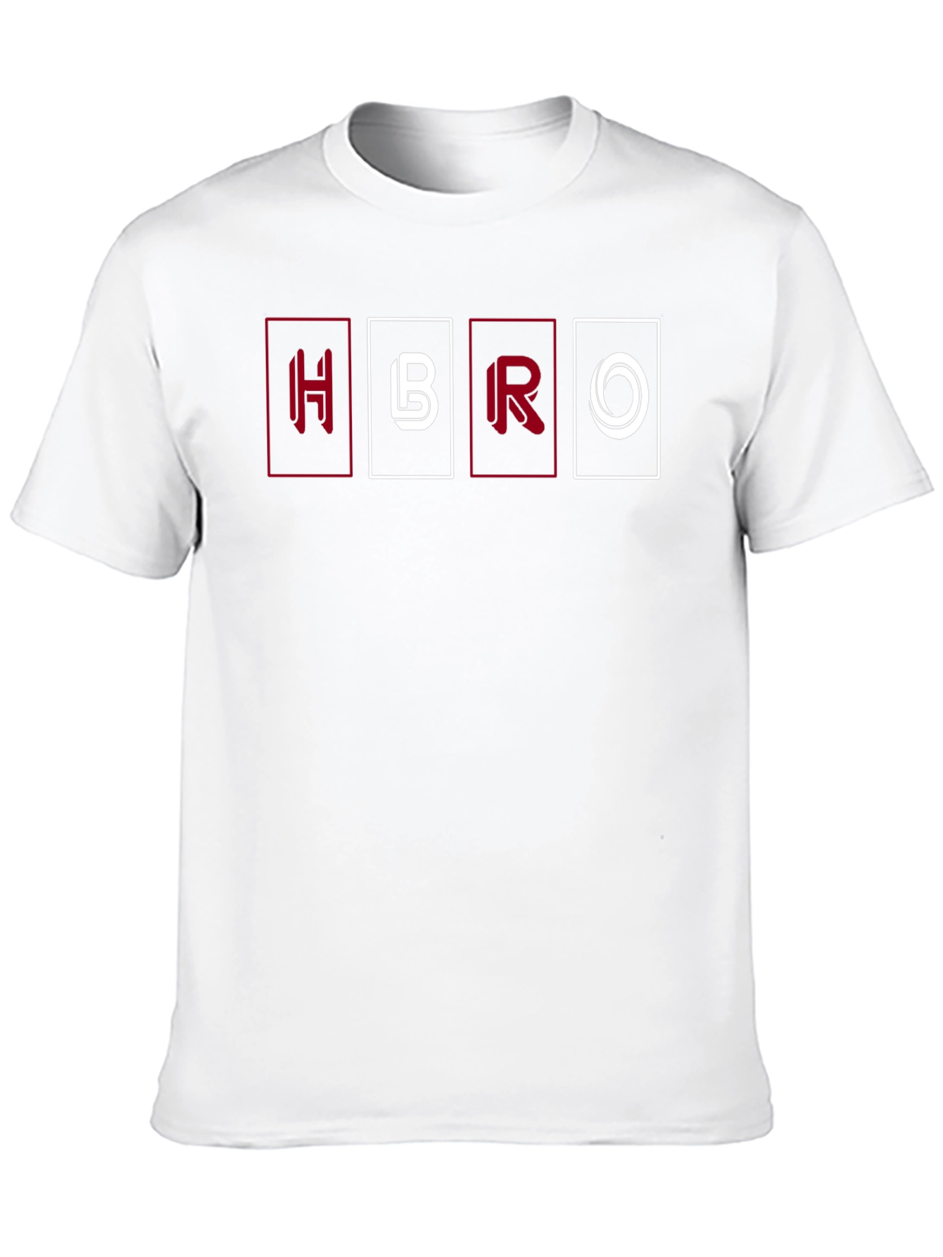 HBRO Graphic Tee - Black Cotton Blend Casual T-Shirt