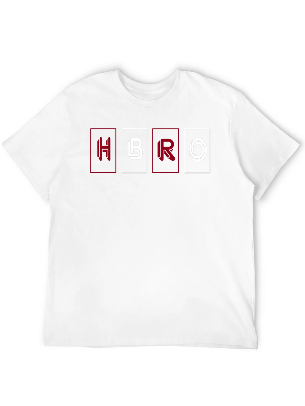 HBRO Graphic Tee - Black Cotton Blend Casual T-Shirt