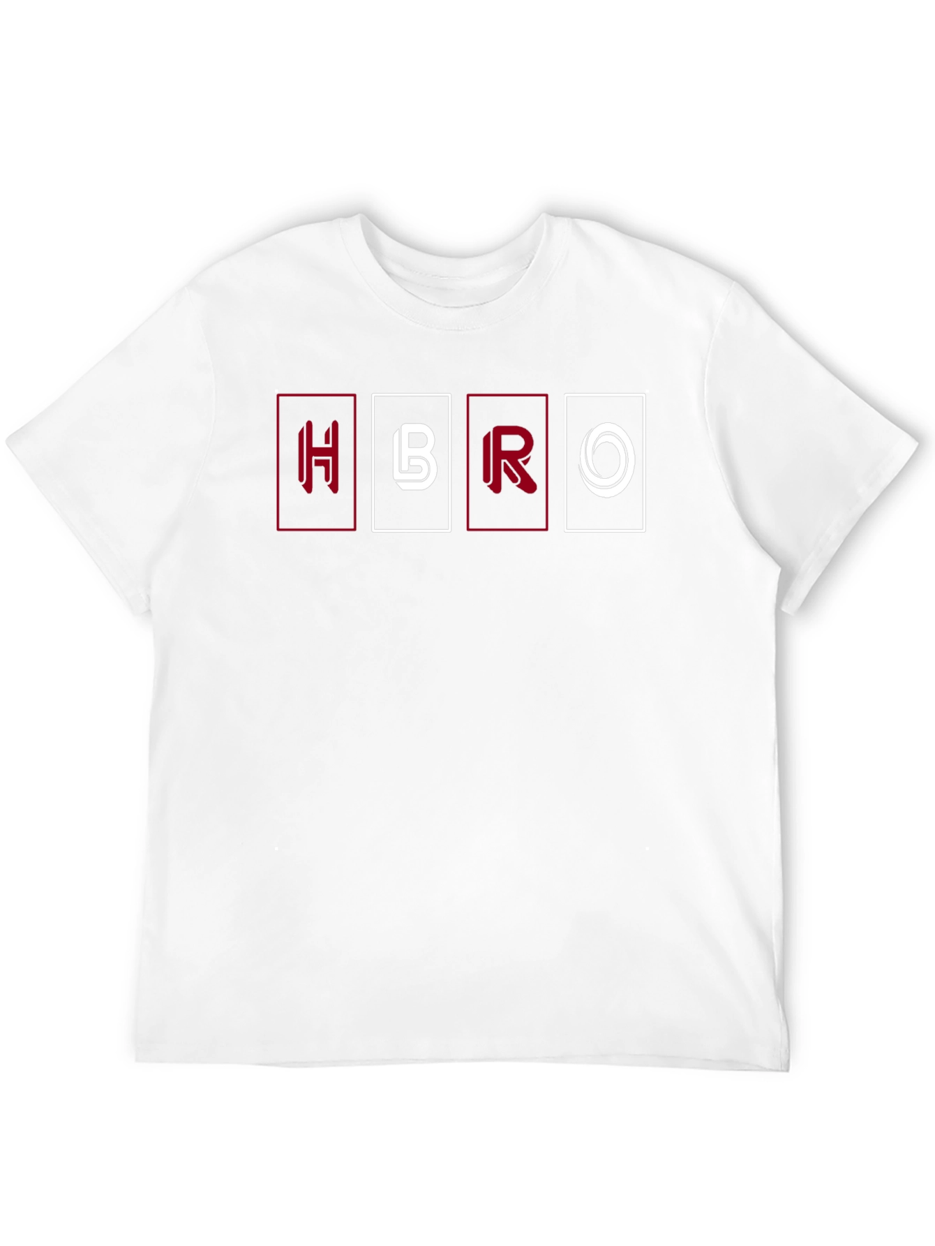 HBRO Graphic Tee - Black Cotton Blend Casual T-Shirt