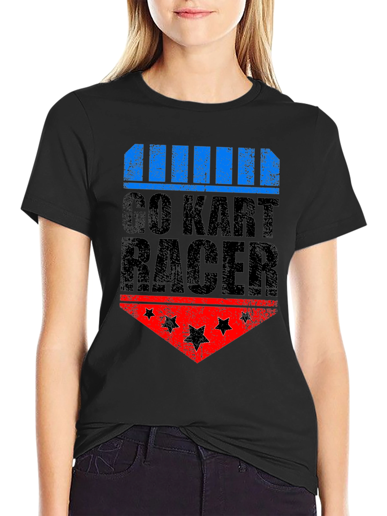 Go Kart Racer Graphic T-Shirt - Cool Racing Tee
