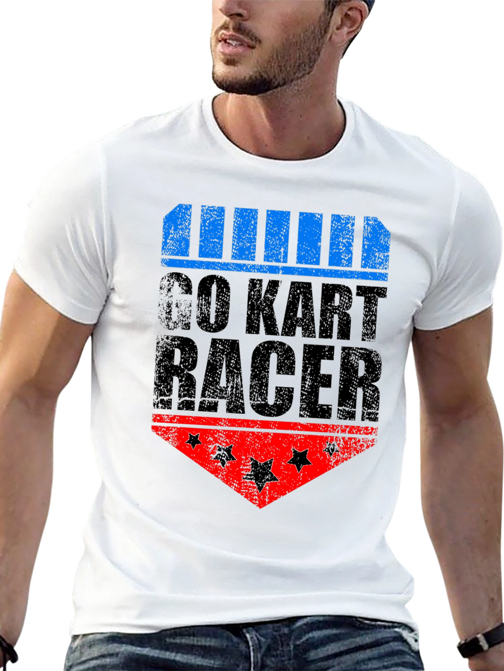 Go Kart Racer Graphic T-Shirt - Cool Racing Tee
