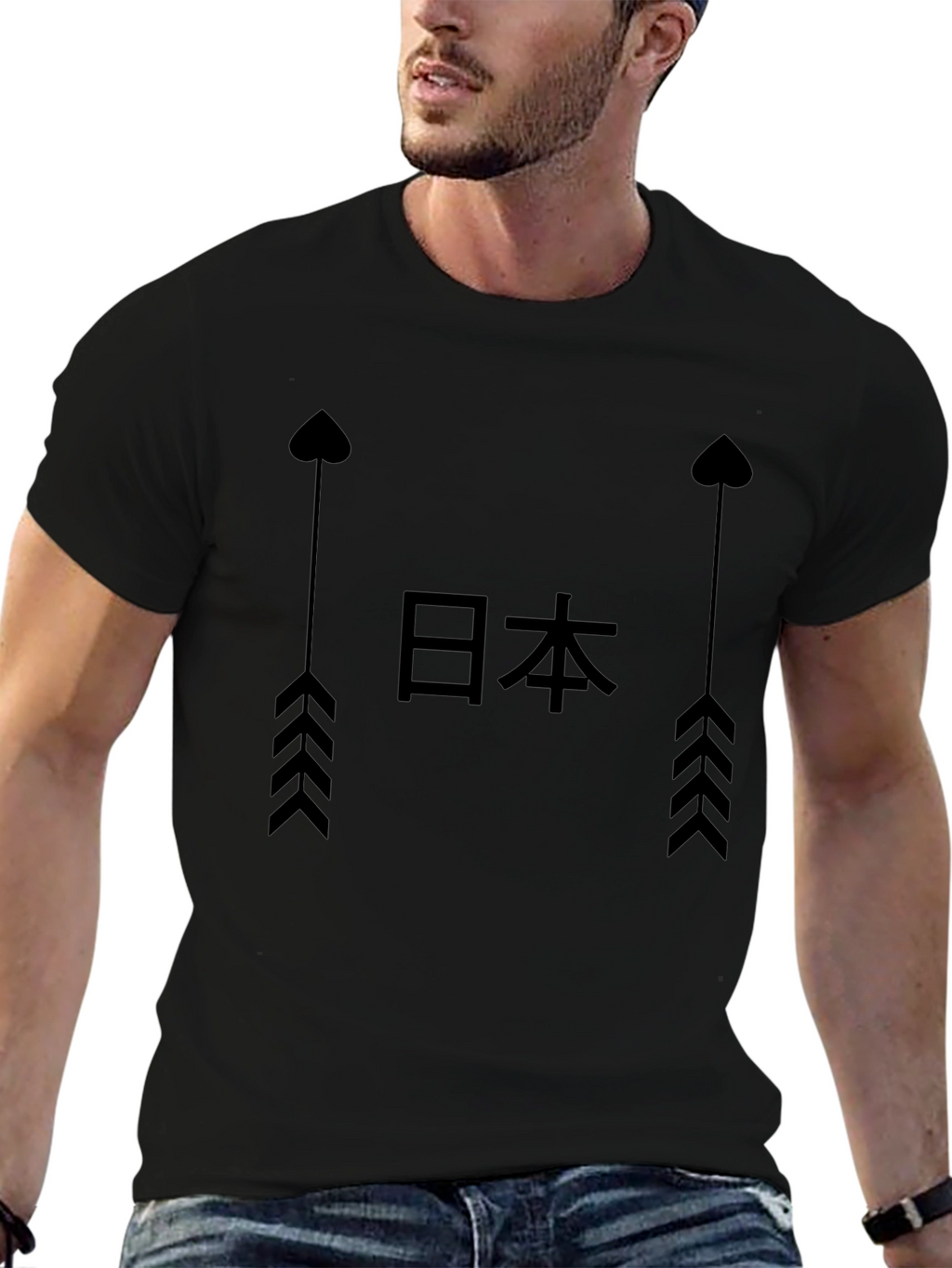 Japanese Arrow Graphic T-Shirt