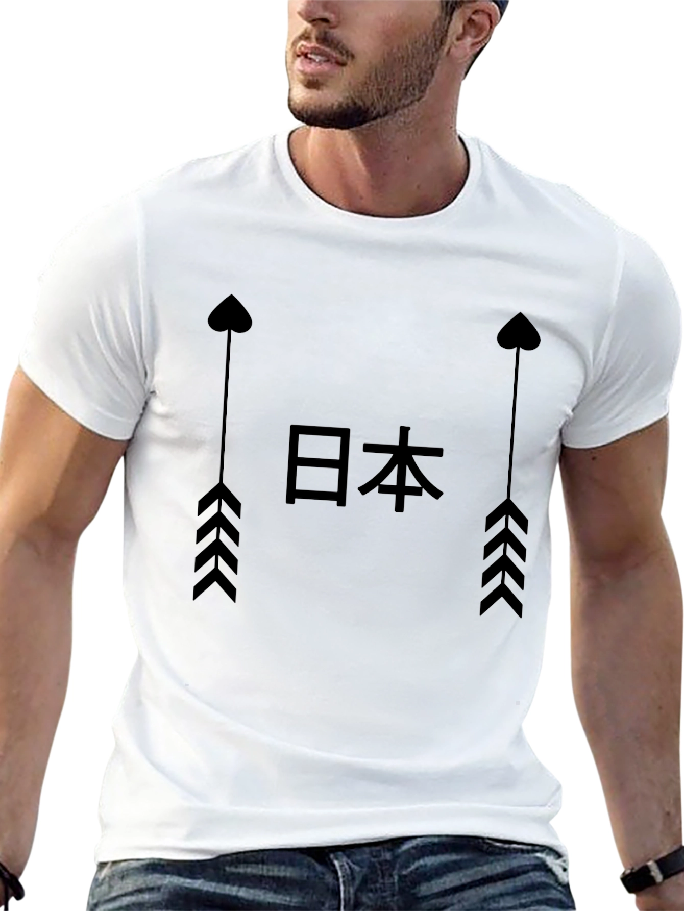Japanese Arrow Graphic T-Shirt
