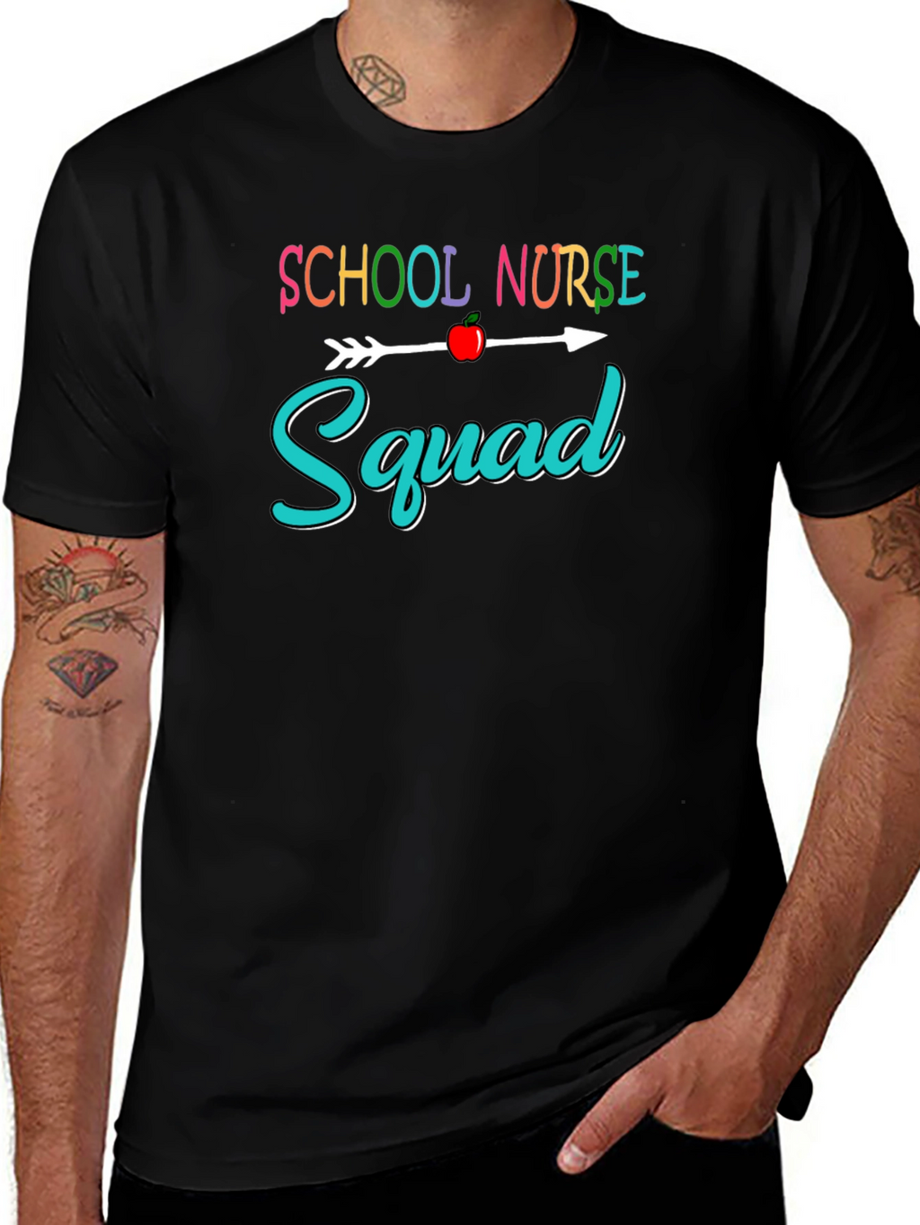School Nurse Squad Graphic T-Shirt