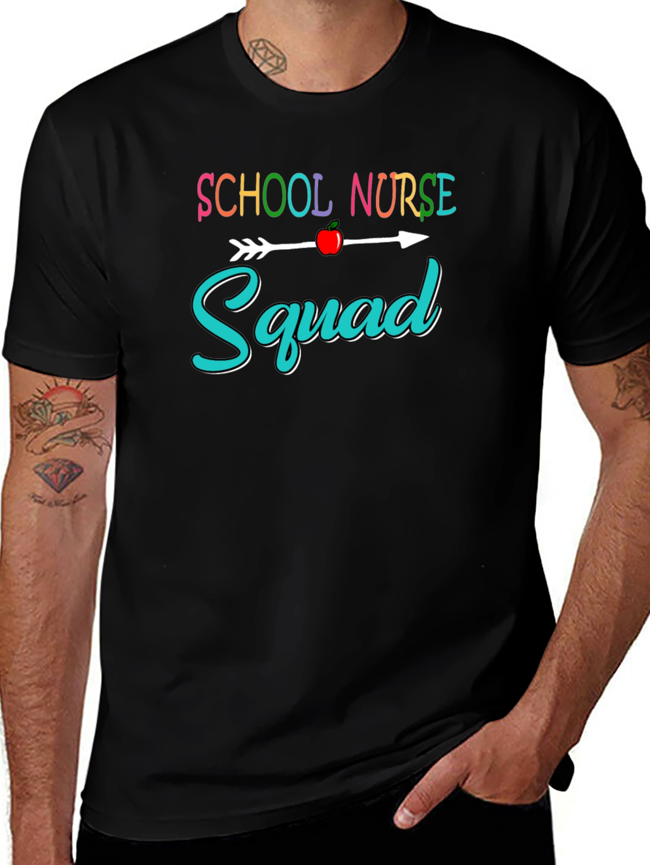 School Nurse Squad Graphic T-Shirt