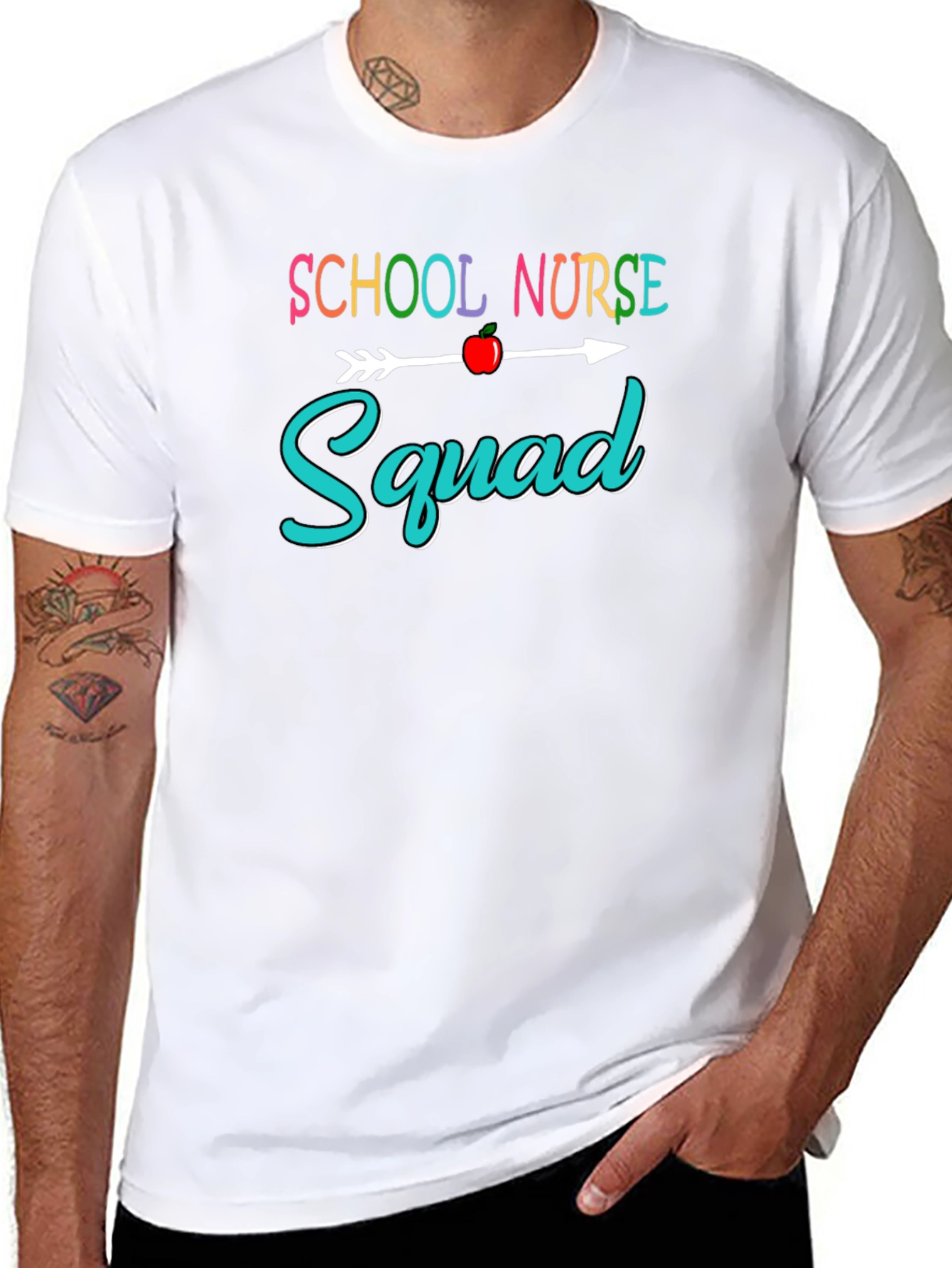 School Nurse Squad Graphic T-Shirt