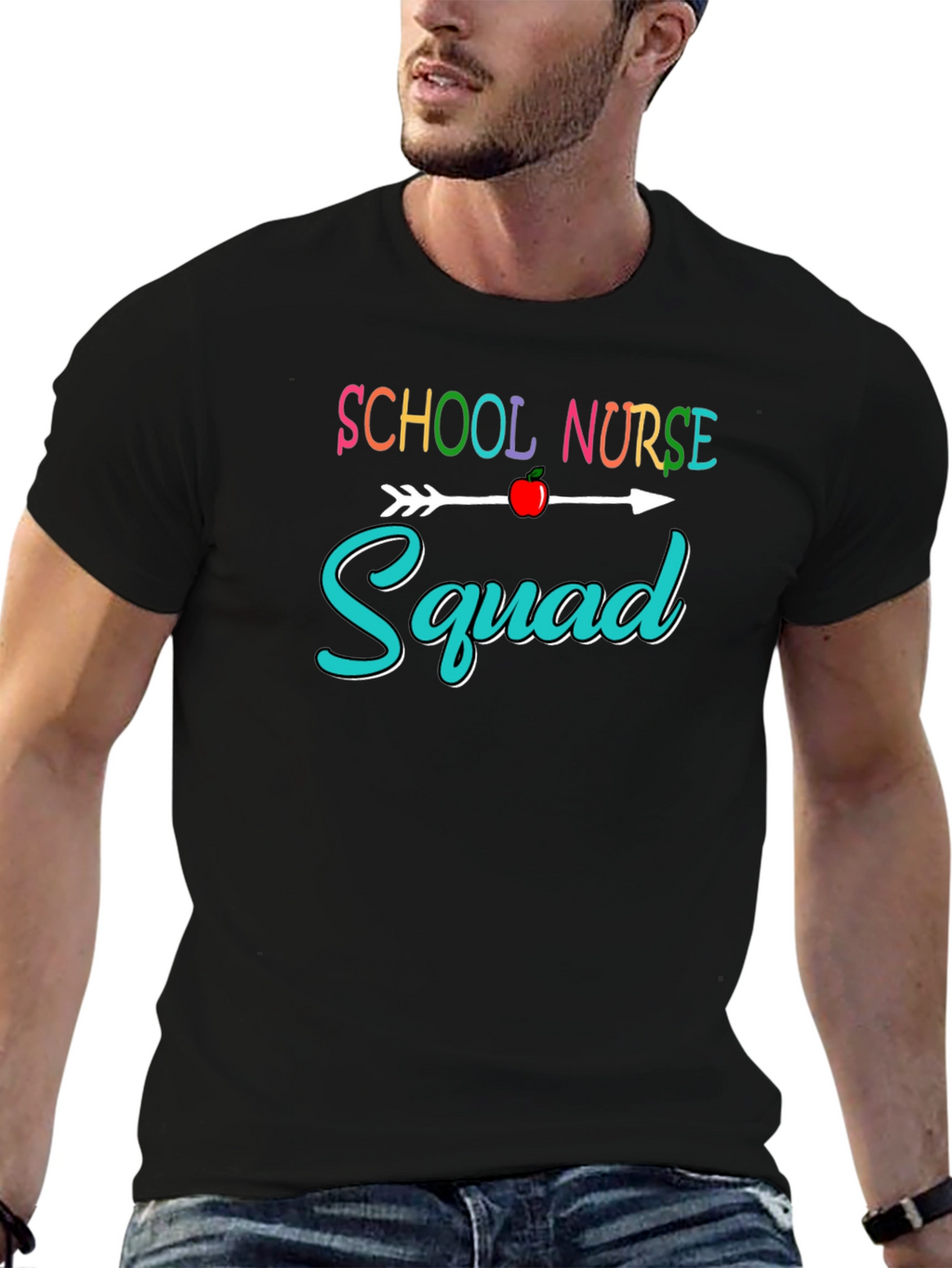 School Nurse Squad Graphic T-Shirt