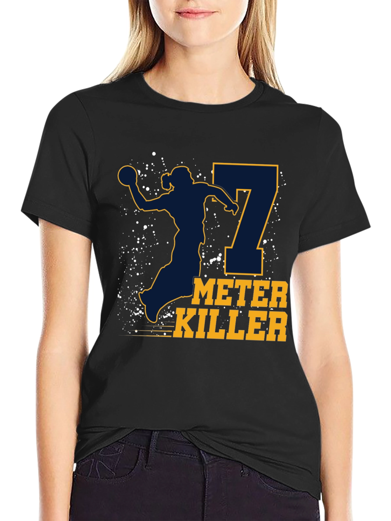 7 Meter Killer Graphic T-Shirt - Handball Player Tee