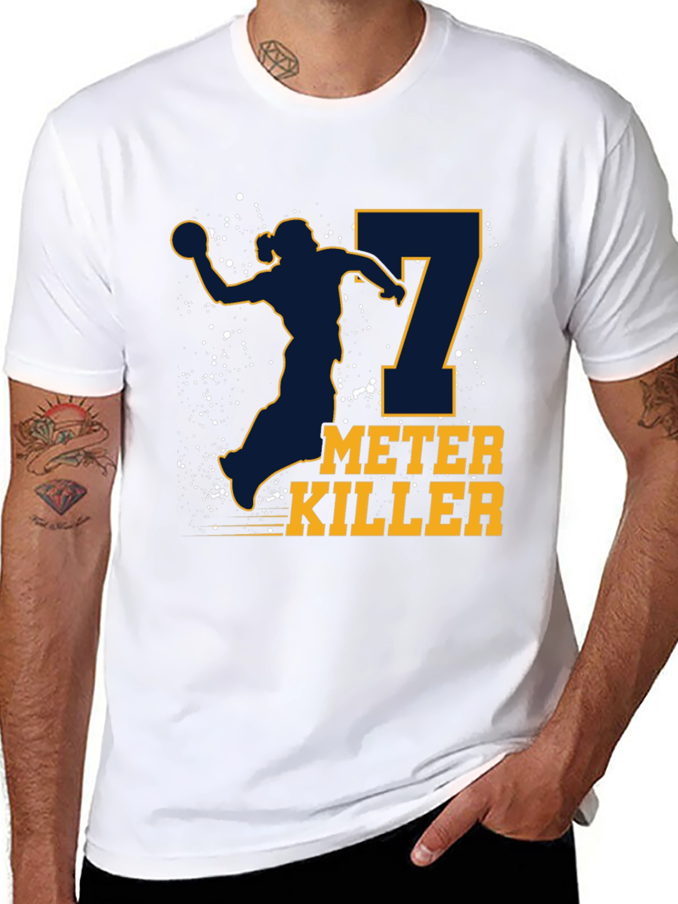 7 Meter Killer Graphic T-Shirt - Handball Player Tee