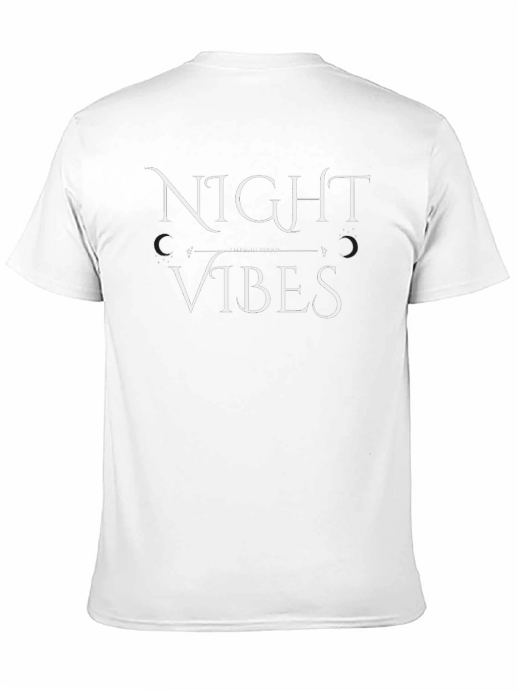 Night Vibes Graphic Tee - Black Cotton Comfort