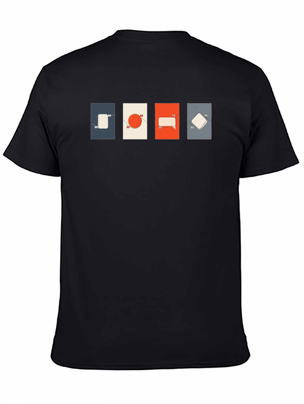 Abstract Graphic Print Tee - Modern Quote Design
