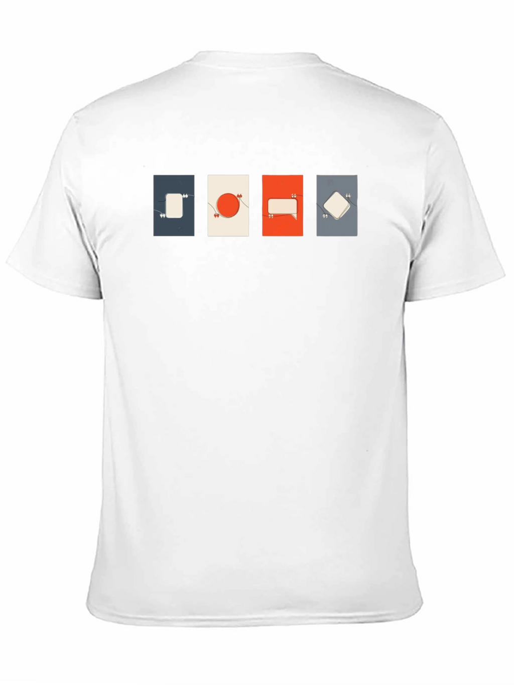 Abstract Graphic Print Tee - Modern Quote Design