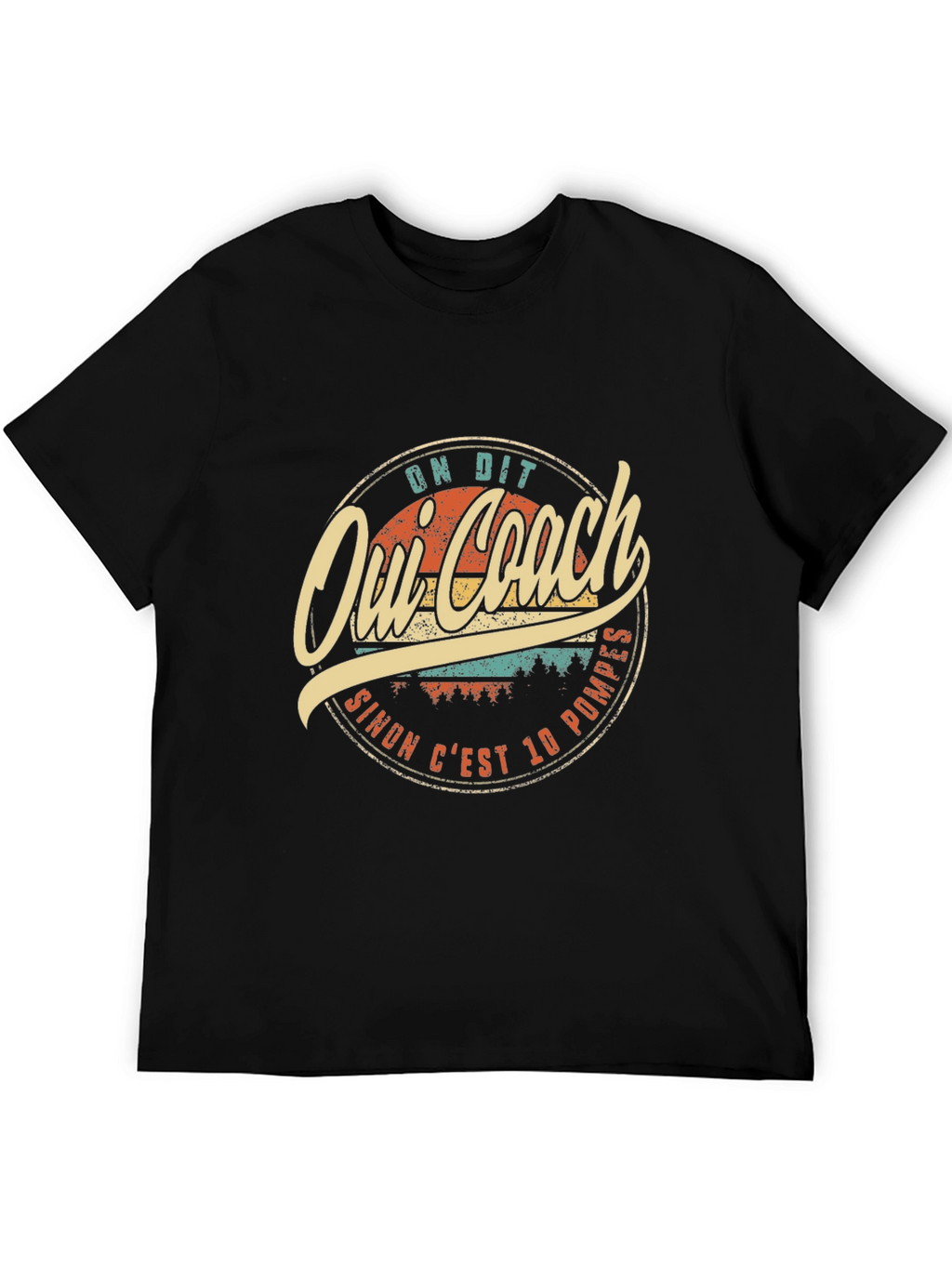 Oui Coach T-Shirt - Funny French Saying Tee
