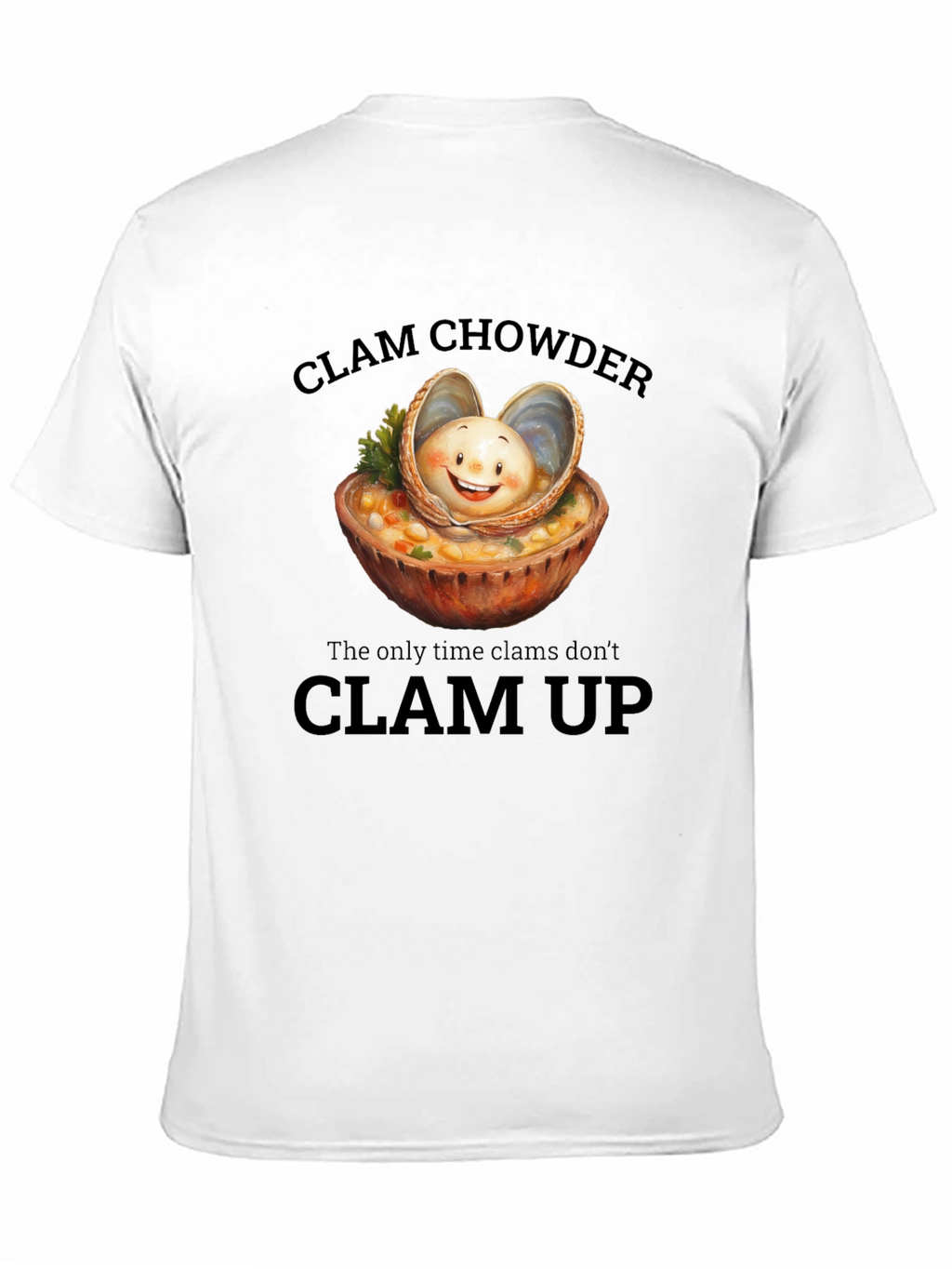 Clam Chowder T-Shirt: Funny Foodie Tee