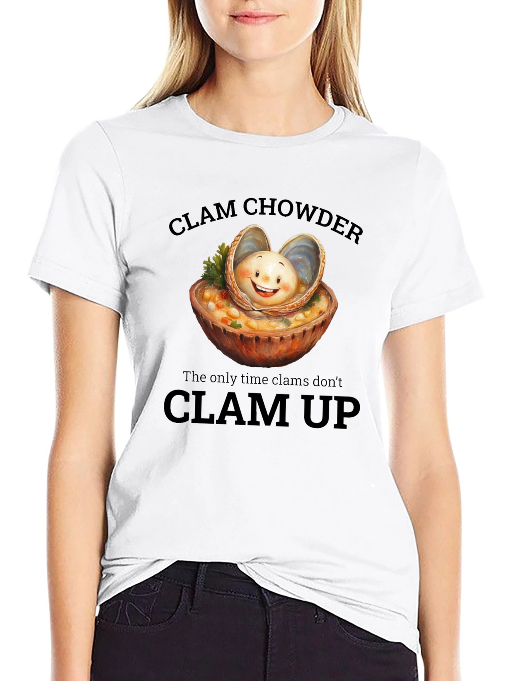 Clam Chowder T-Shirt: Funny Foodie Tee