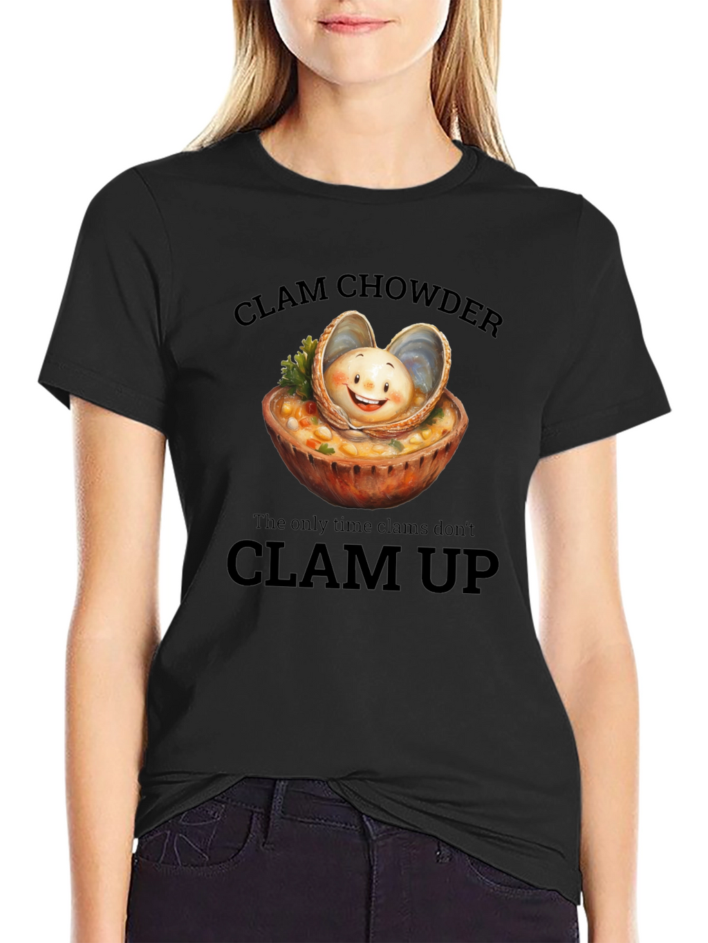 Clam Chowder T-Shirt: Funny Foodie Tee