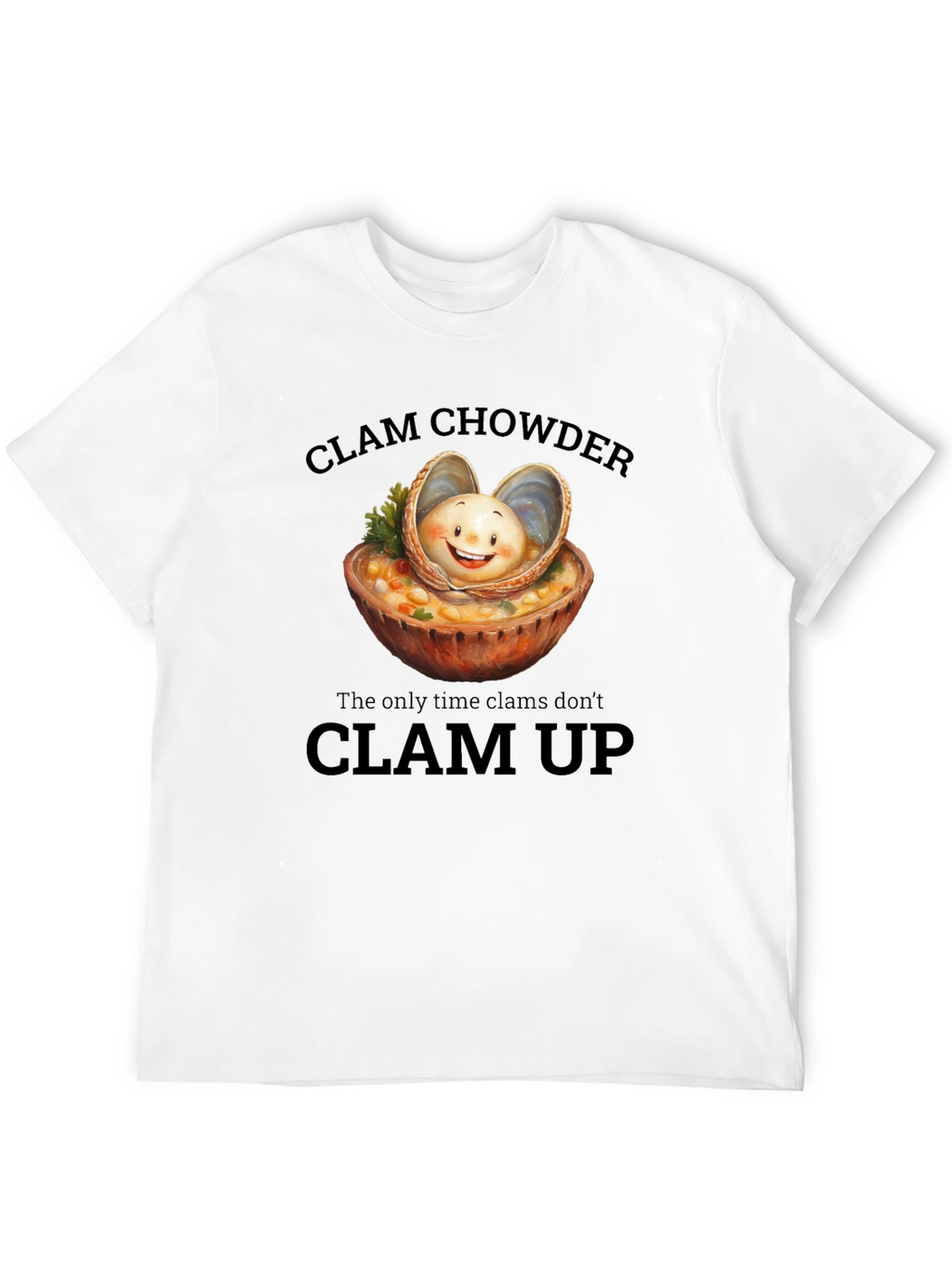 Clam Chowder T-Shirt: Funny Foodie Tee