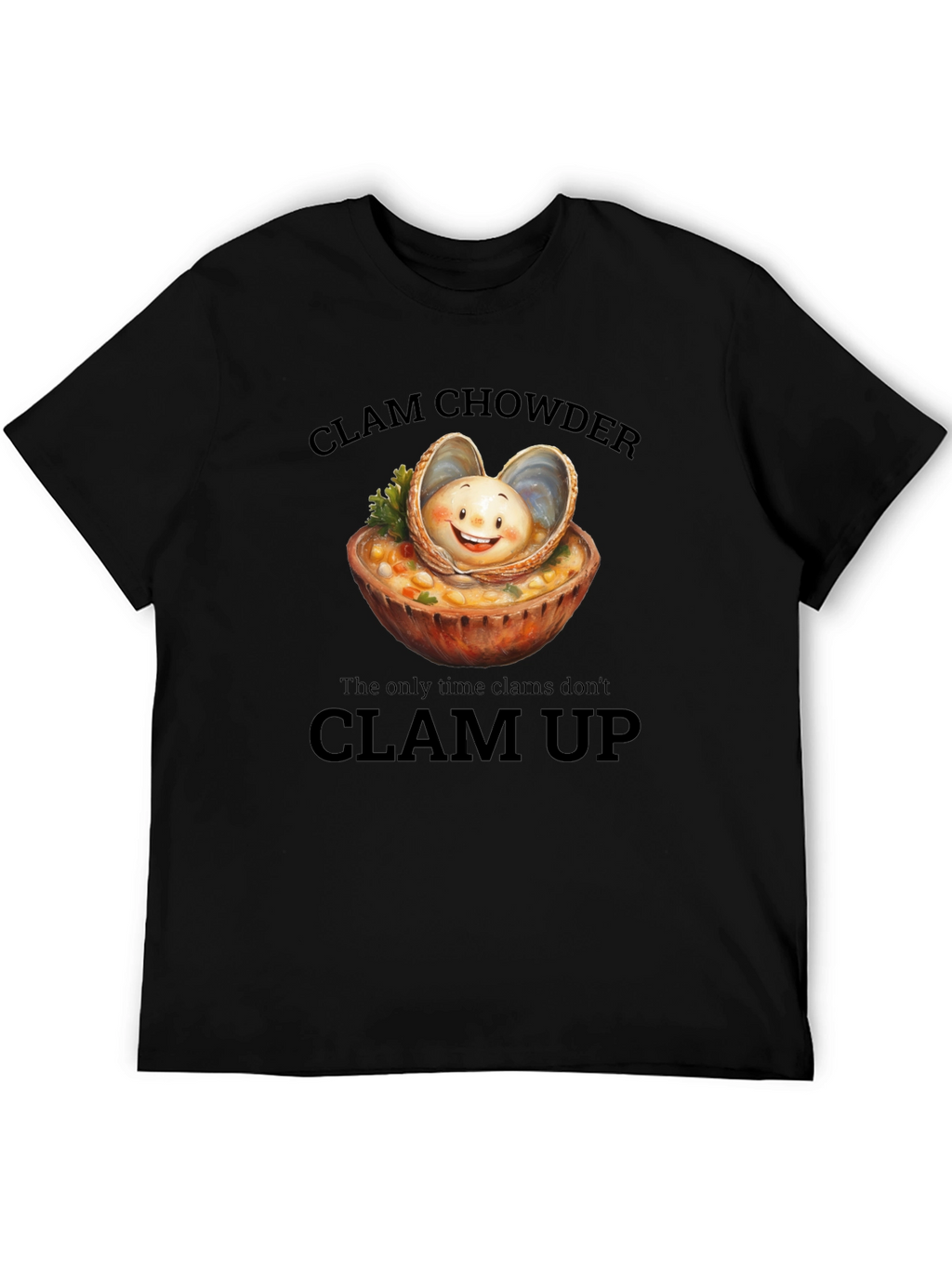 Clam Chowder T-Shirt: Funny Foodie Tee