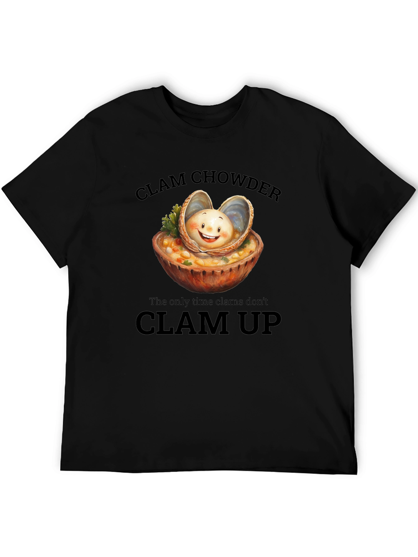 Clam Chowder T-Shirt: Funny Foodie Tee