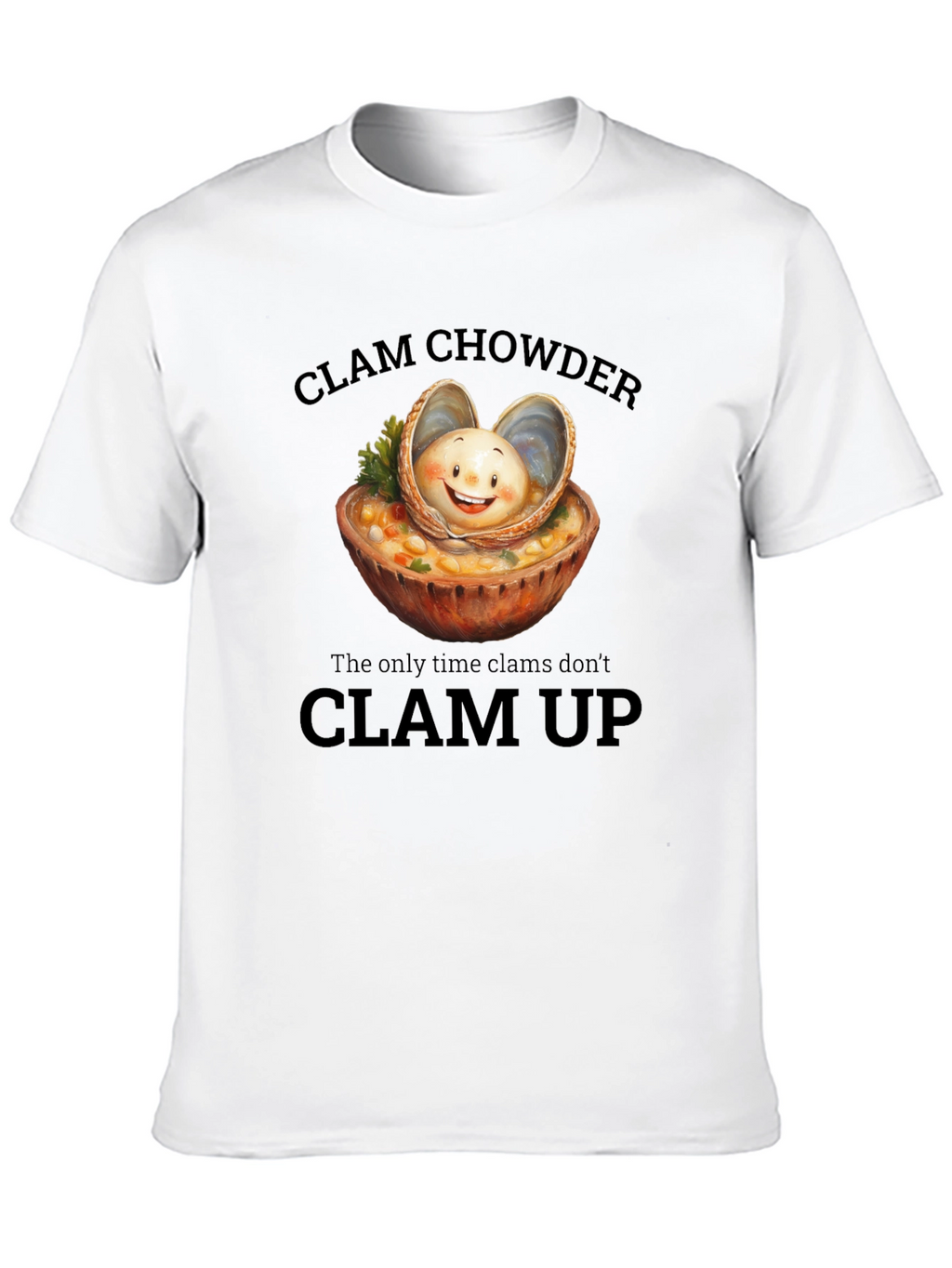Clam Chowder T-Shirt: Funny Foodie Tee