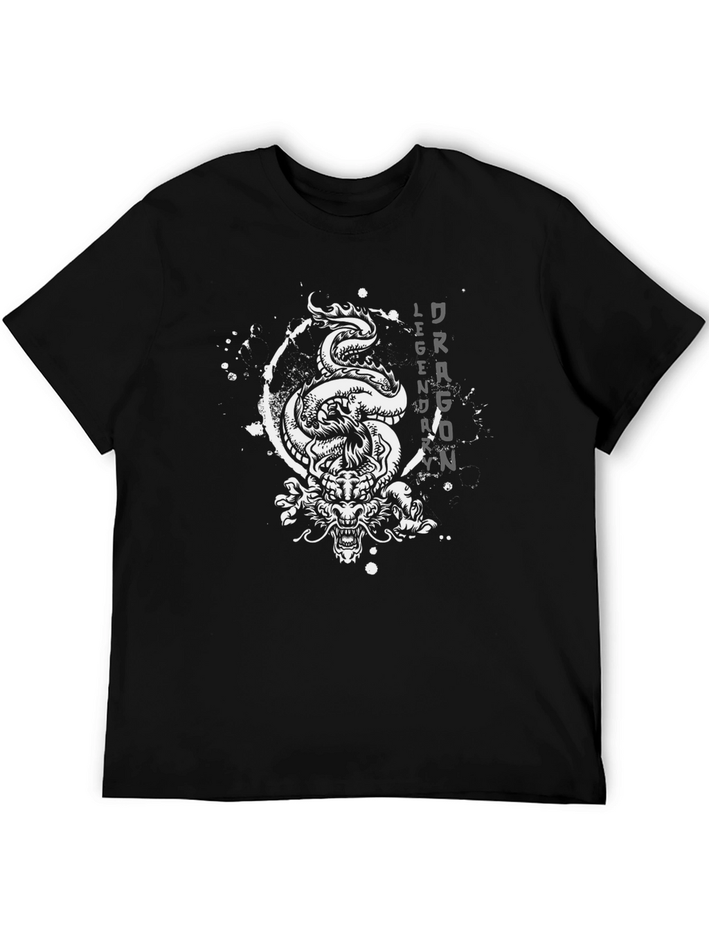 Dragon Legend Graphic Black T-Shirt