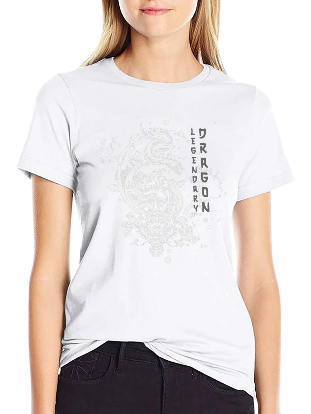 Dragon Legend Graphic Black T-Shirt