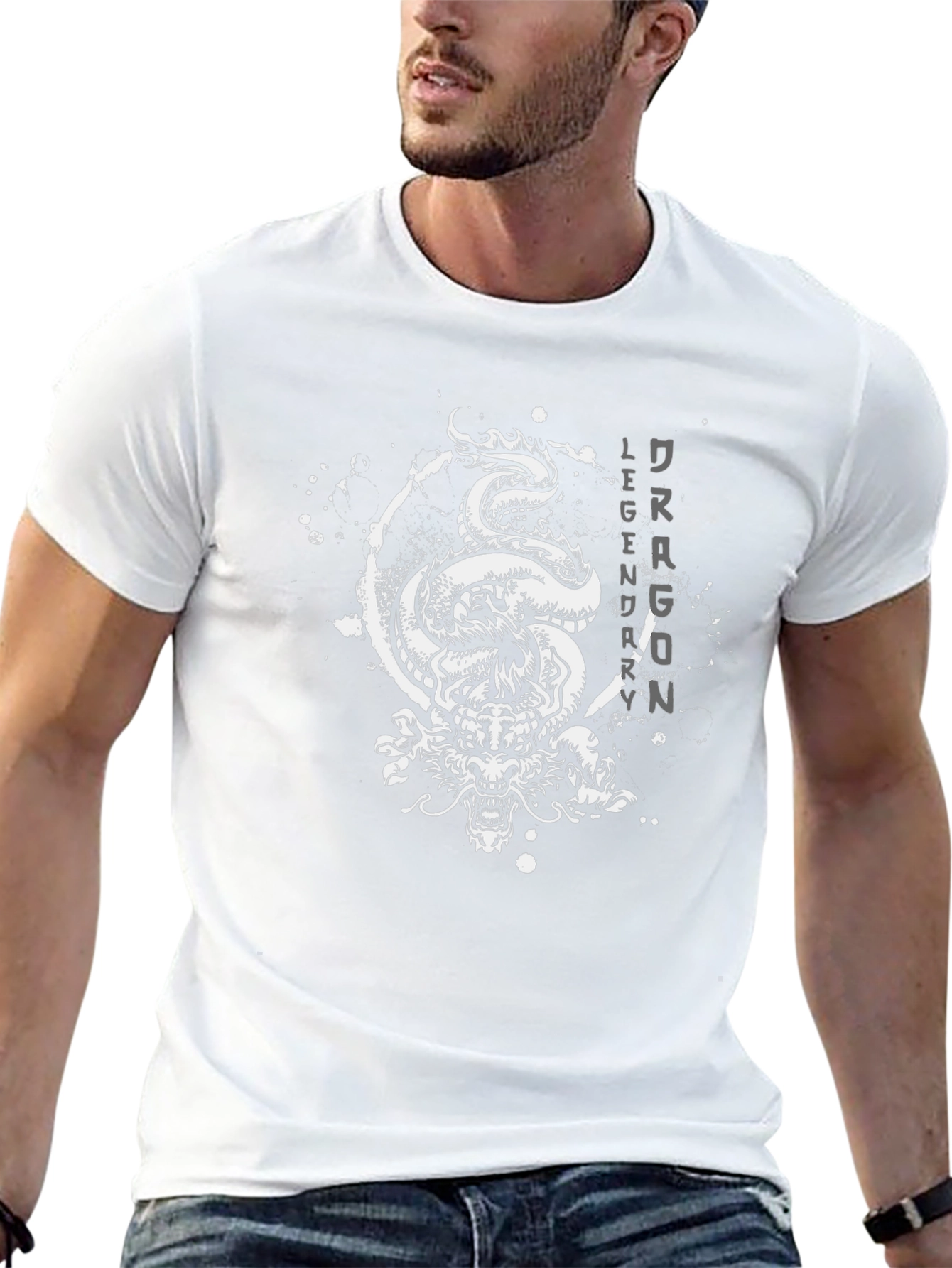 Dragon Legend Graphic Black T-Shirt