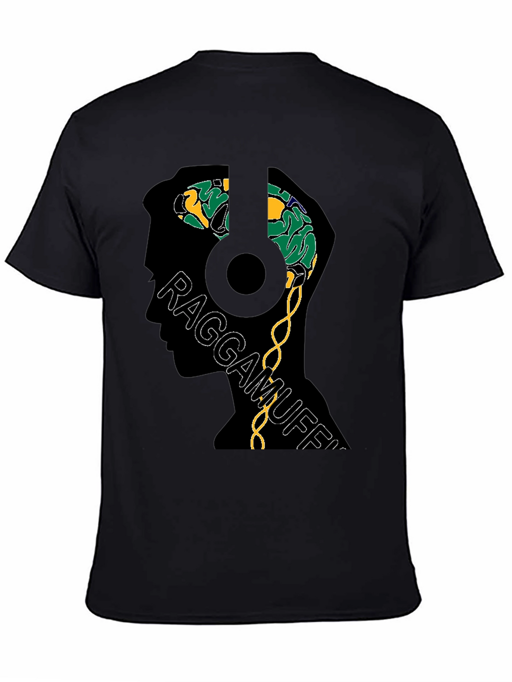 Raggamuffin Brain Graphic Tee - Unique Design