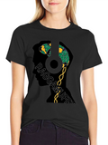 Raggamuffin Brain Graphic Tee - Unique Design