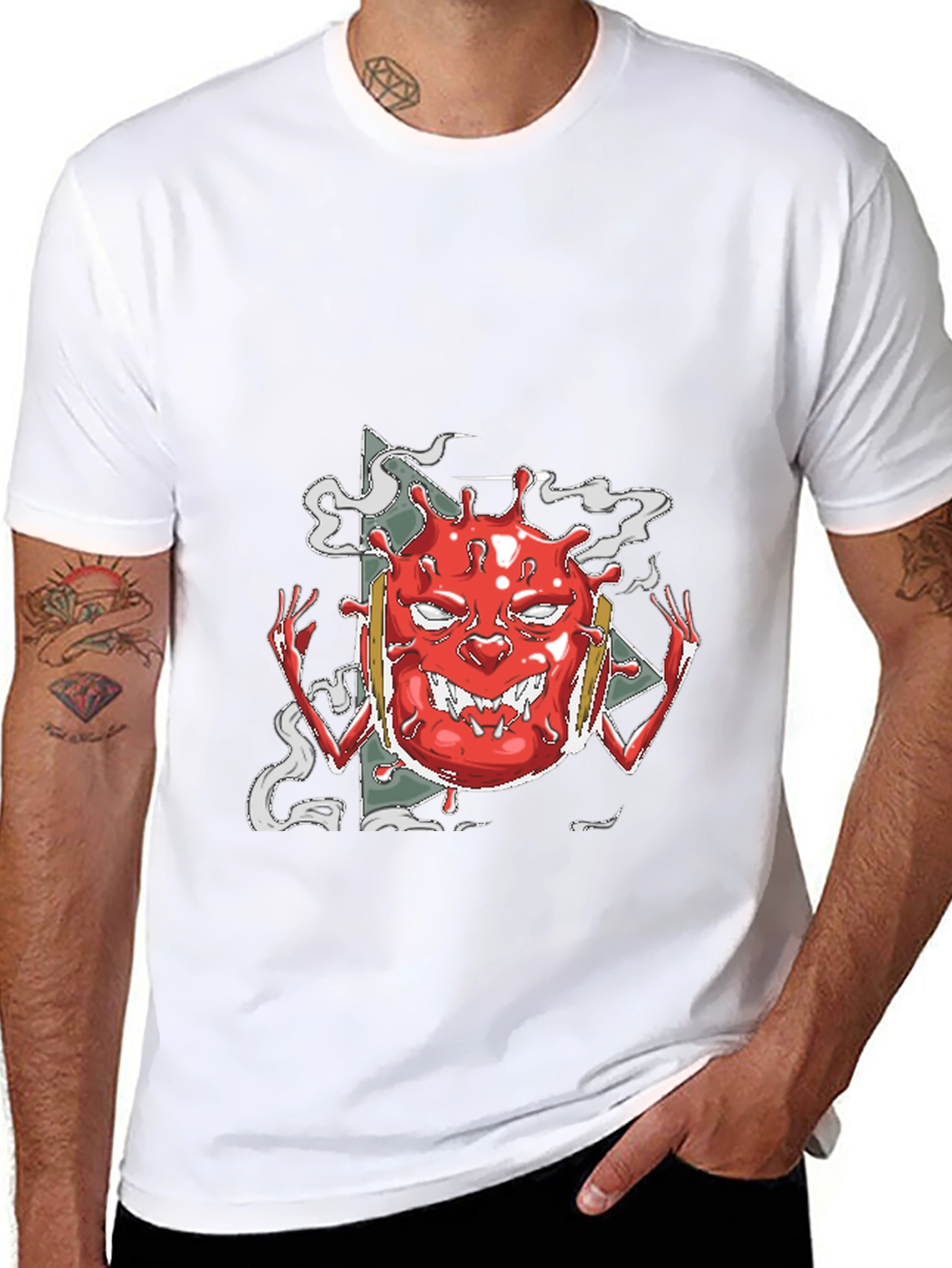 Red Virus Graphic T-Shirt