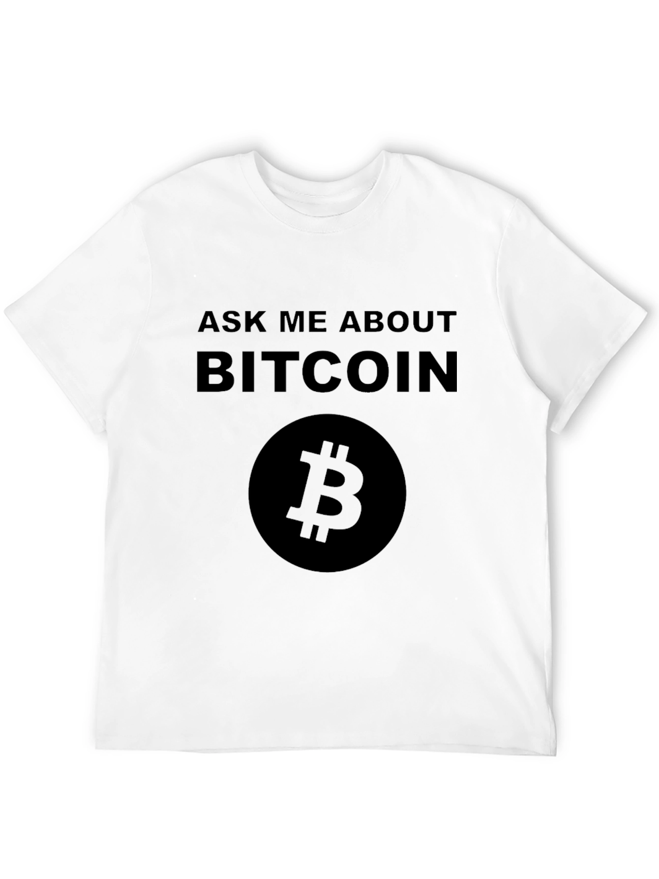 Ask Me About Bitcoin Black T-Shirt