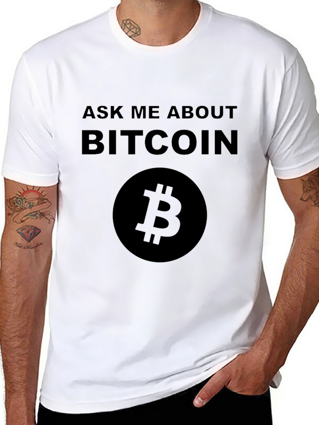 Ask Me About Bitcoin Black T-Shirt
