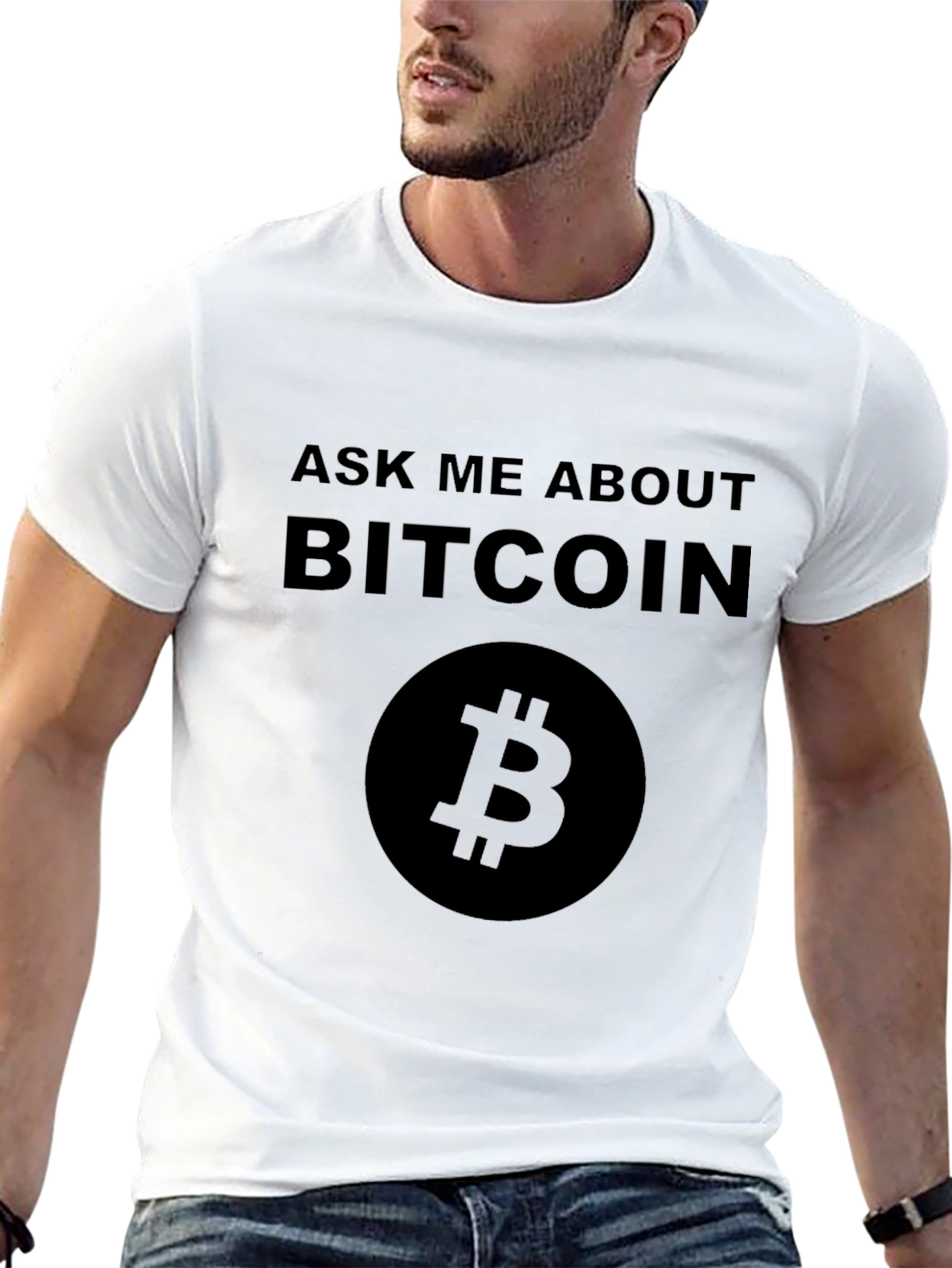 Ask Me About Bitcoin Black T-Shirt
