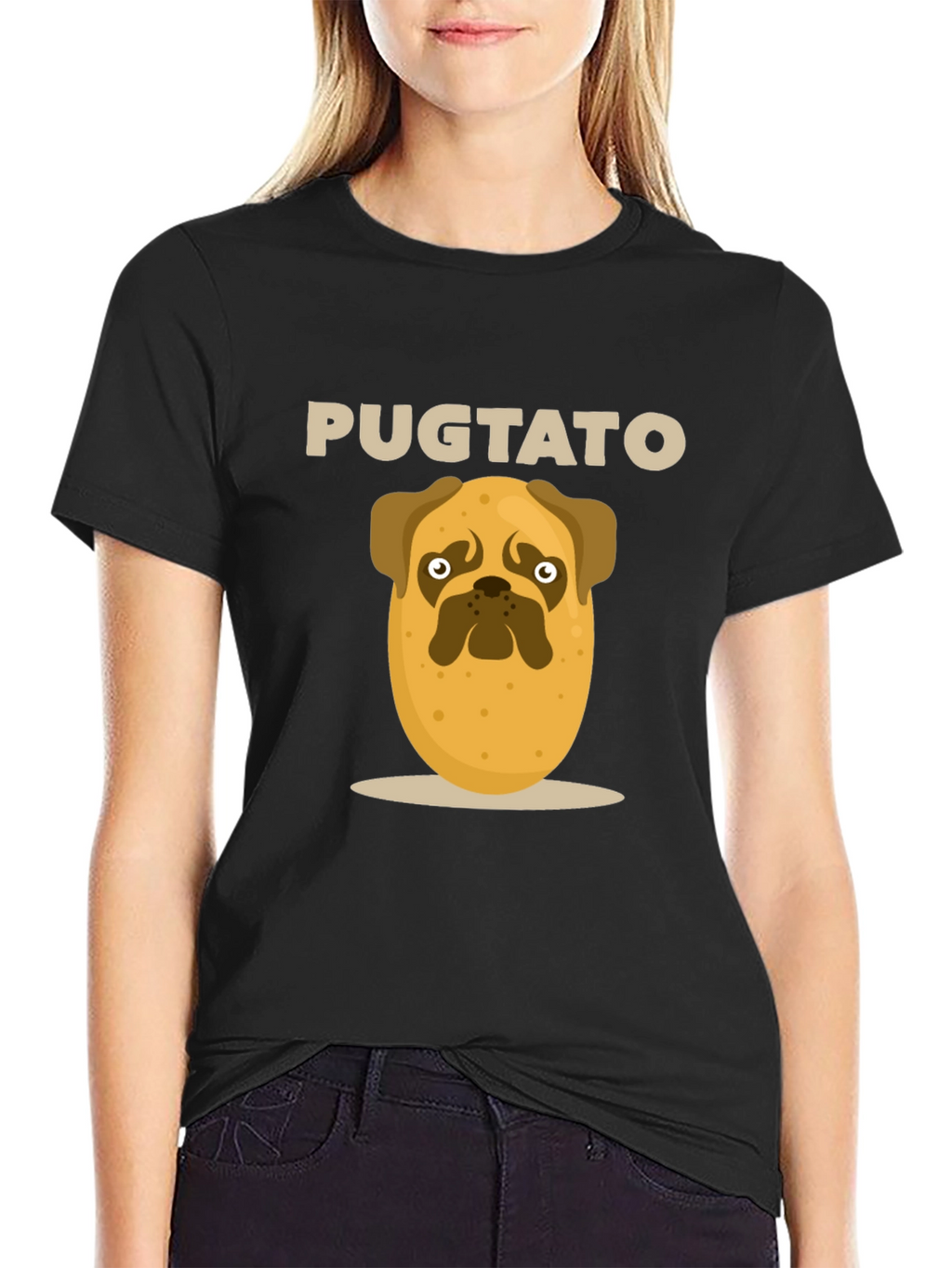 Pugtato Funny Graphic Tee
