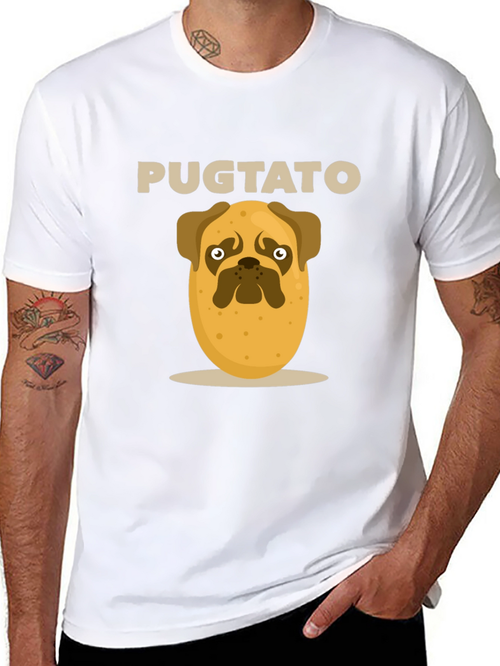 Pugtato Funny Graphic Tee