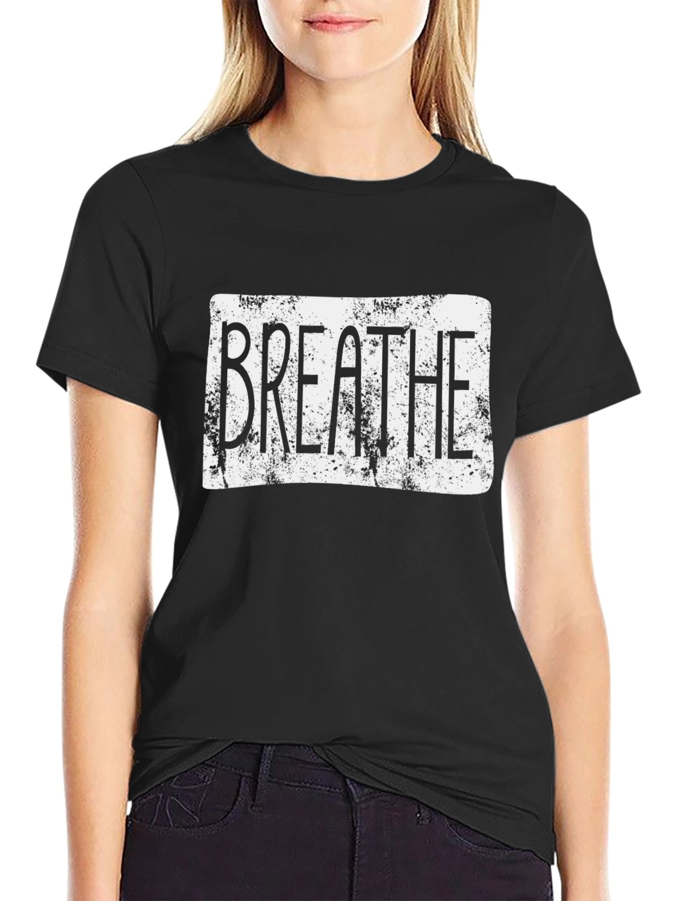 Breathe Graphic T-Shirt - Black