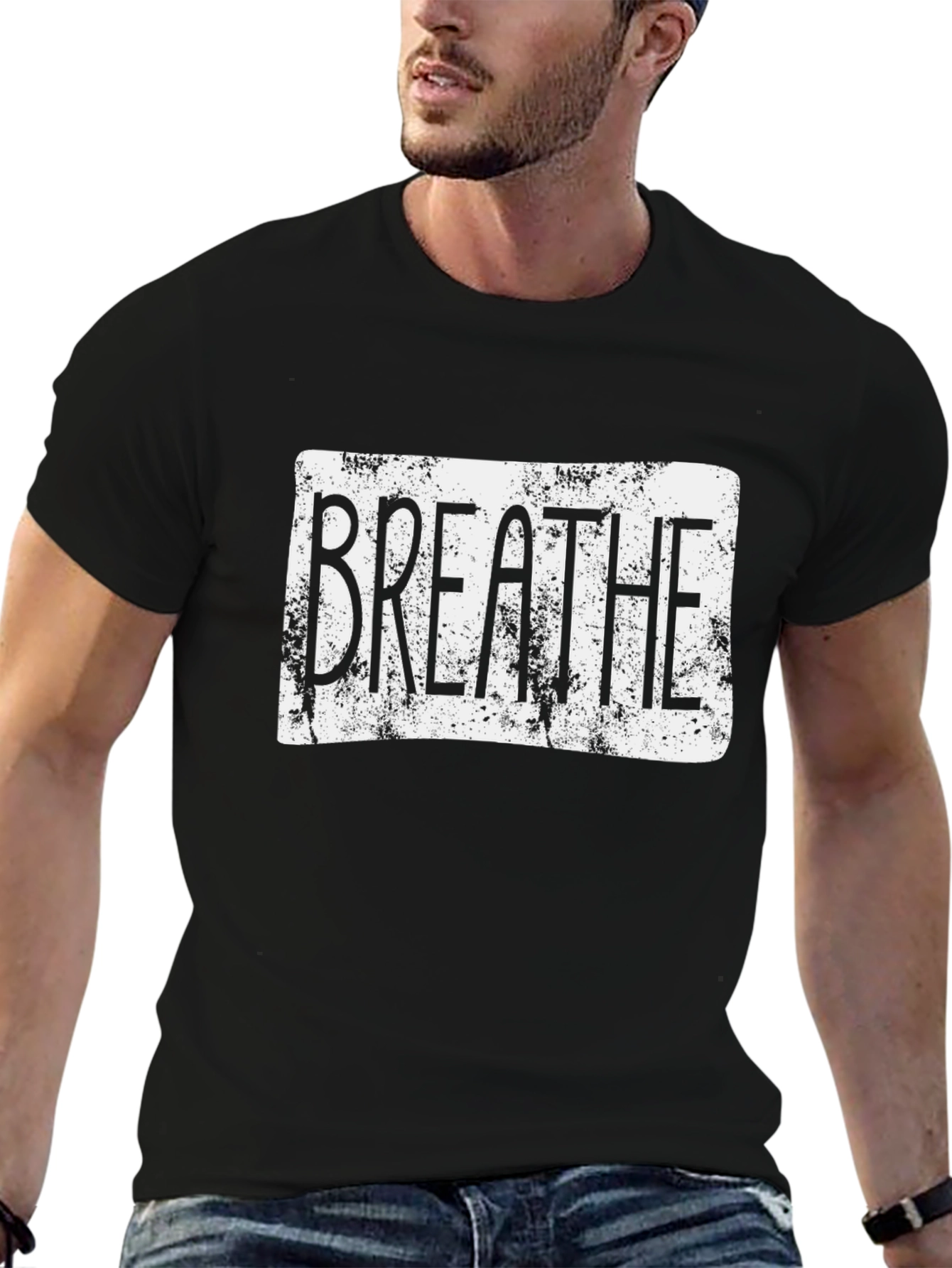 Breathe Graphic T-Shirt - Black